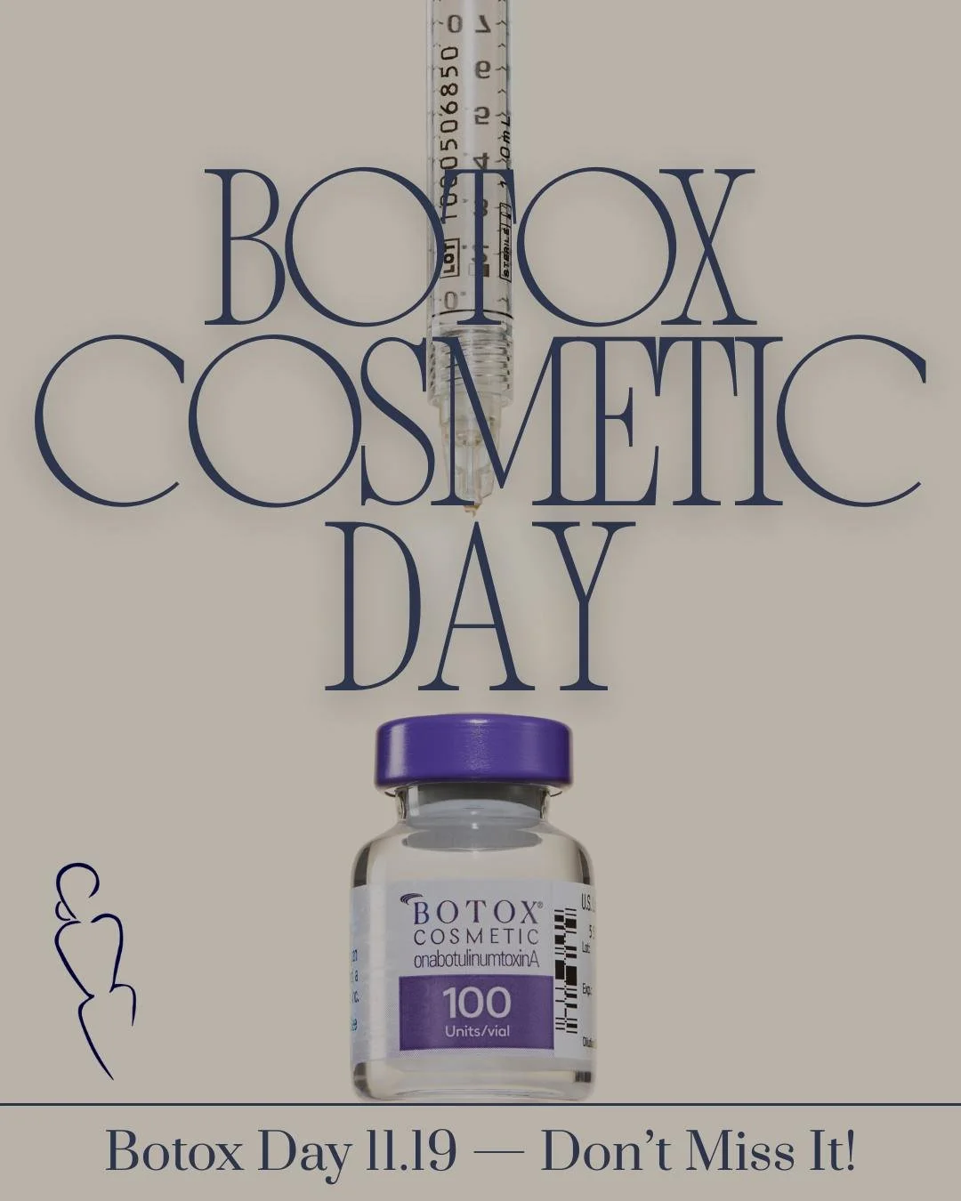 ✨ Botox&reg; Cosmetic Day is almost here! ✨

Tomorrow is the biggest glow-up day of the year &mdash; BOTOX&reg; Cosmetic Day on November 19!💉💜

Here&rsquo;s the deal:
🎁 Starting tomorrow at 12:00PM EST: Buy one $50 Allē gift card, get one FREE &md