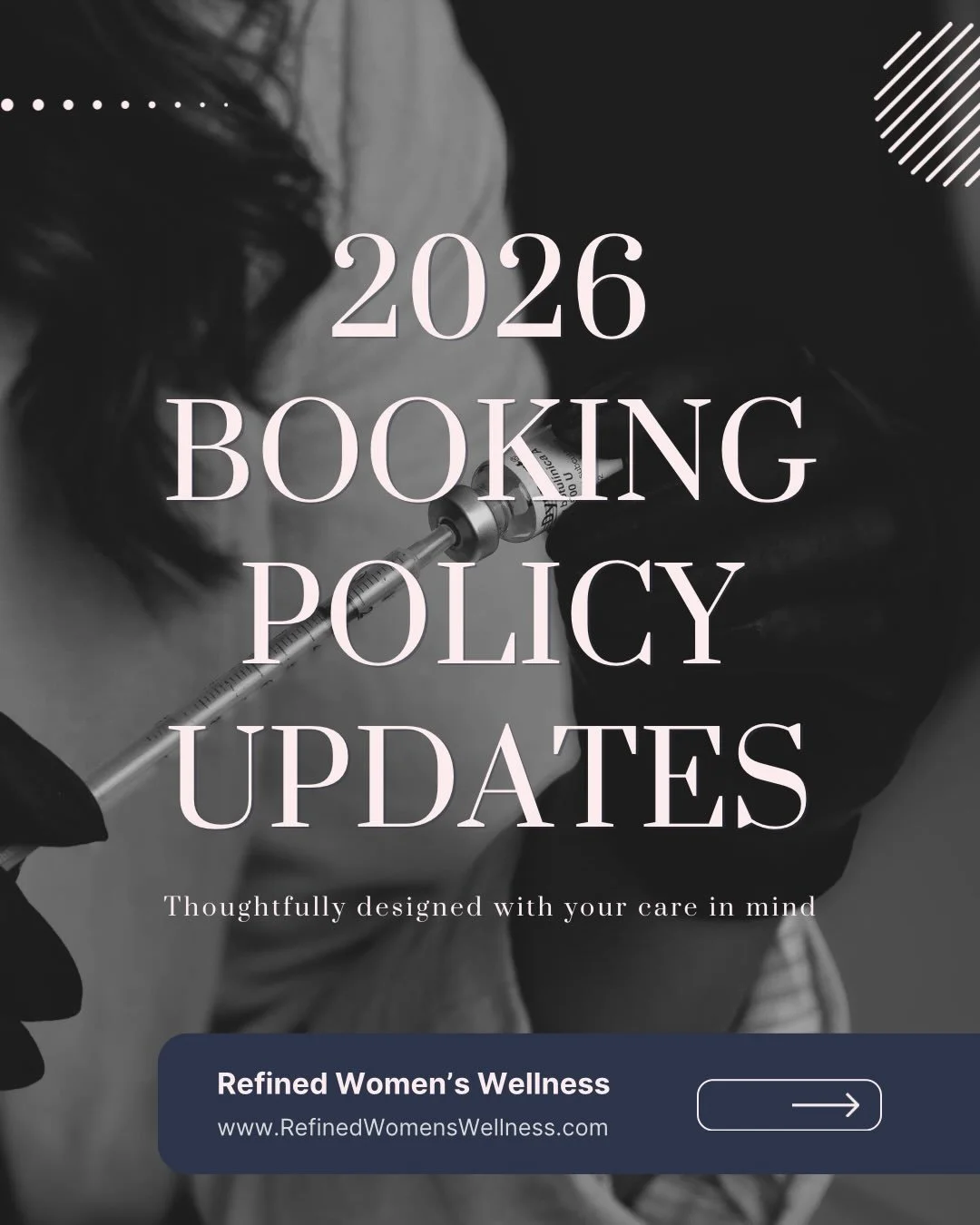 At Refined Women&rsquo;s Wellness, every appointment matters&mdash;especially yours. 🤍

In order to truly guide and walk alongside you through your wellness and recovery journey, we want to ensure appointment availability remains consistent and acce