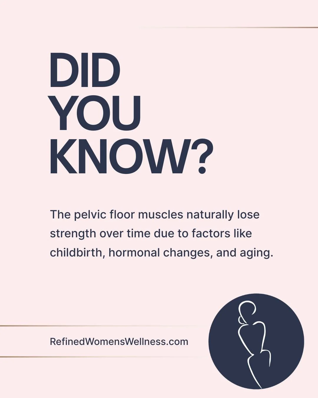 Pelvic floor muscles naturally lose strength over time due when this happens, many women experience:

&rarr; Stress urinary incontinence
&rarr; Vaginal laxity from childbirth or aging
&rarr; Menopausal symptoms like dryness
&rarr; Discomfort during i