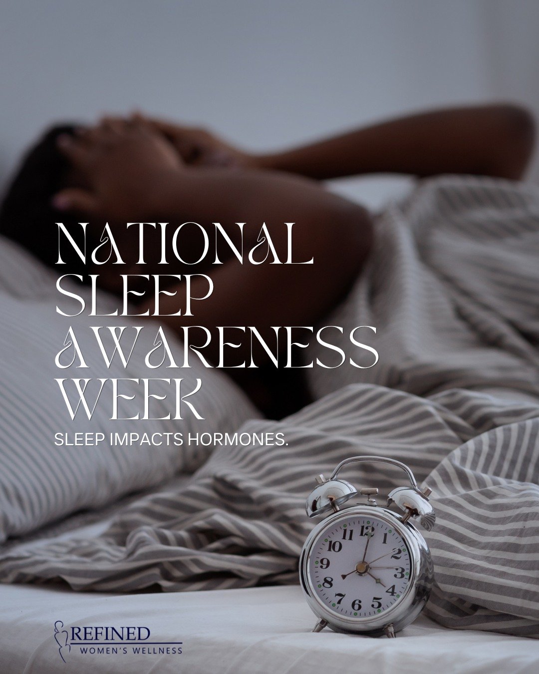 If you&rsquo;re waking up at 3-4 AM&hellip;
Struggling to fall asleep&hellip;
Or feeling wired but exhausted&hellip;

It may not be stress alone.

Sleep disruptions are often one of the earliest signs of hormone imbalance.

During Sleep Awareness Wee