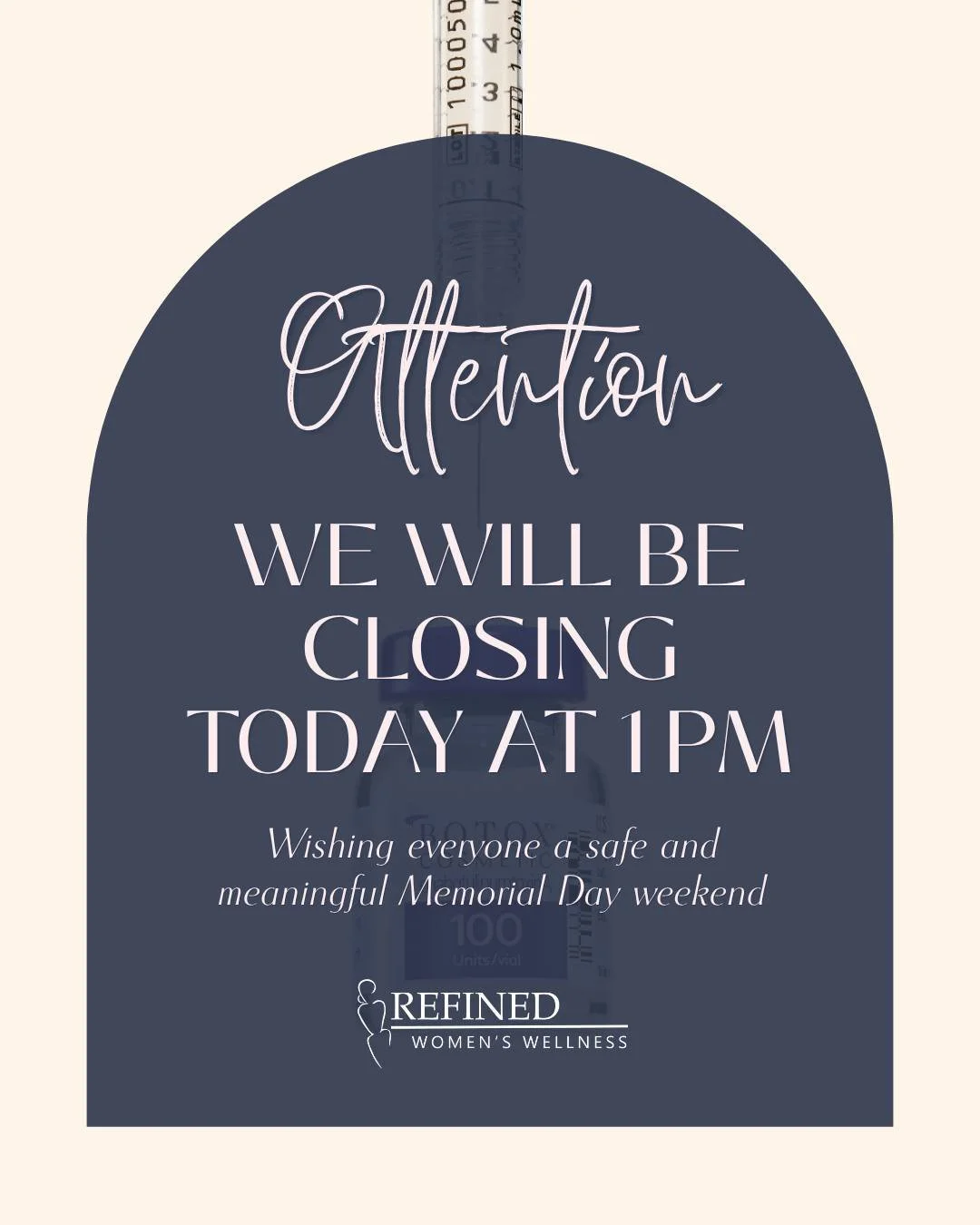 As Memorial Day weekend begins, we&rsquo;ll be closing today at 1 PM so our team can enjoy time with family and friends and take a moment to recharge for the days ahead.

This weekend also serves as a reminder to pause and reflect with gratitude for 