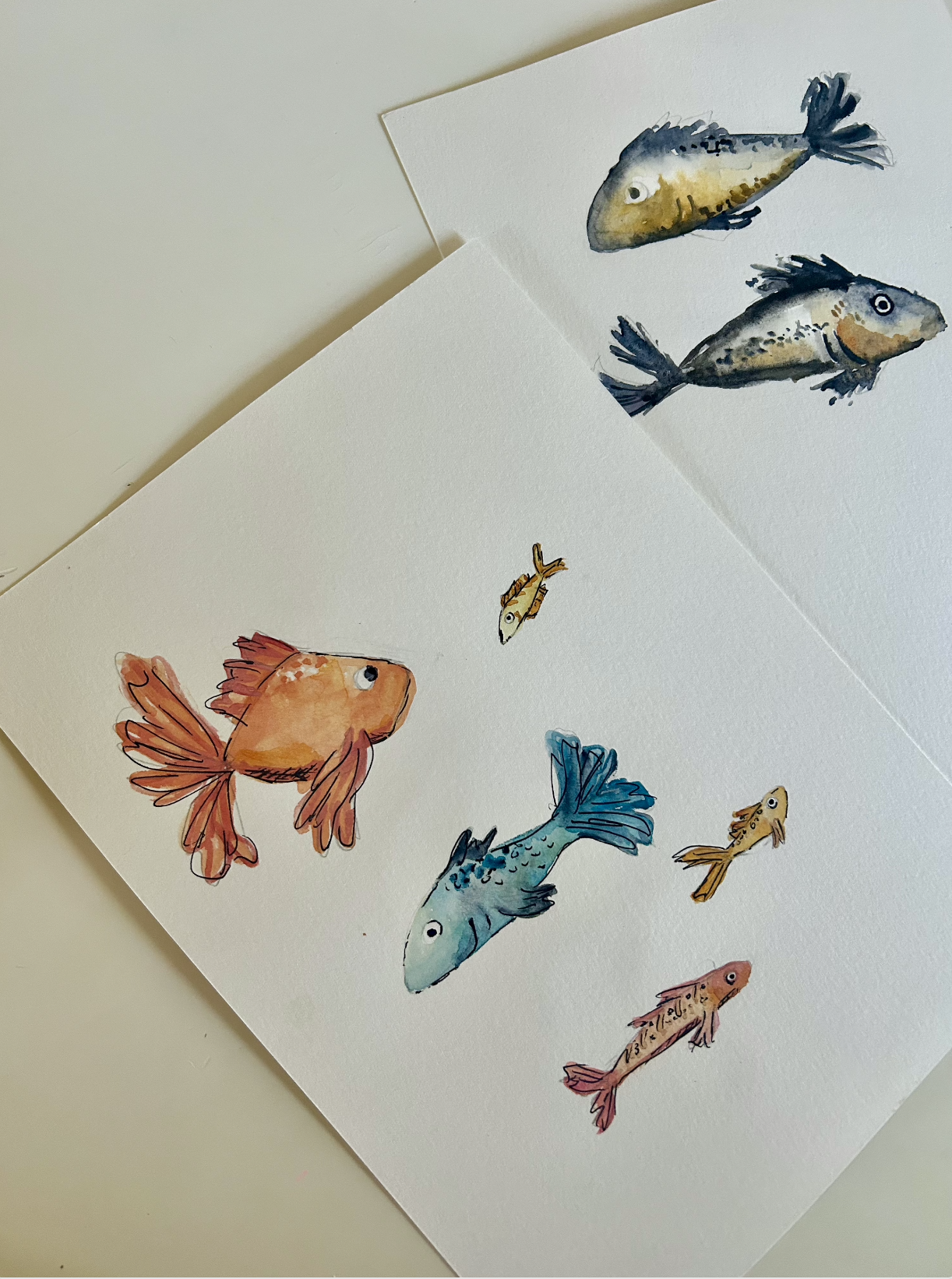Watercolor: Fish