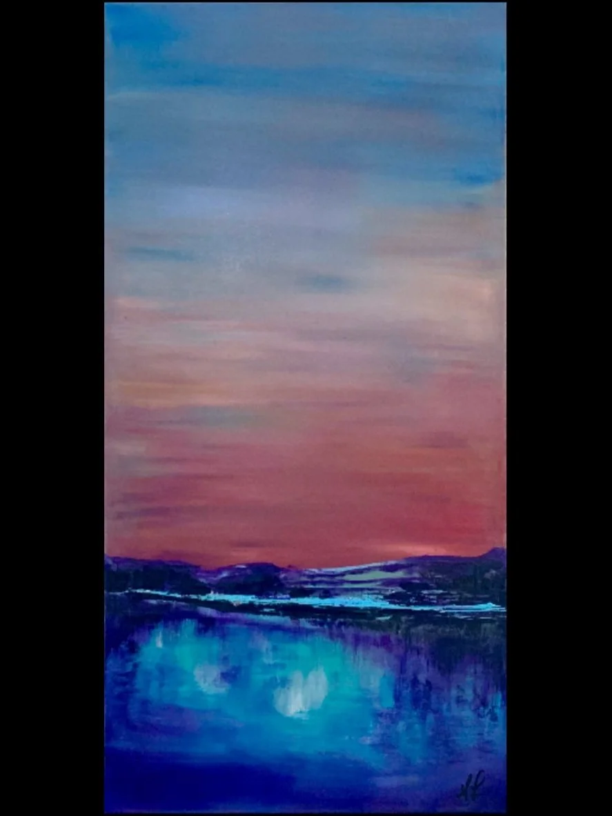 Untitled" Skyline Series, 12” x 24”