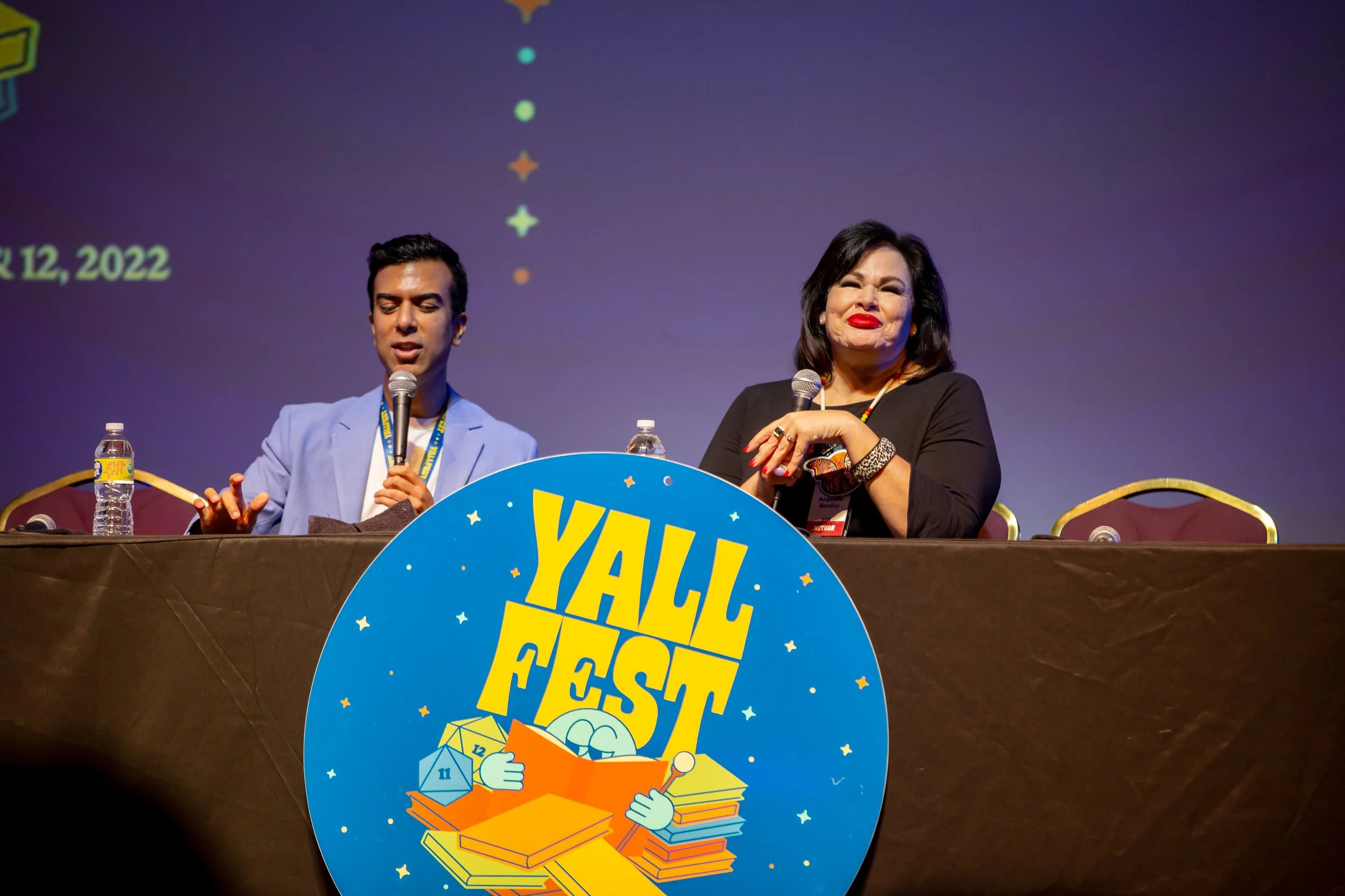 Opening Keynote authors Soman Chainani and Angeline Boulley