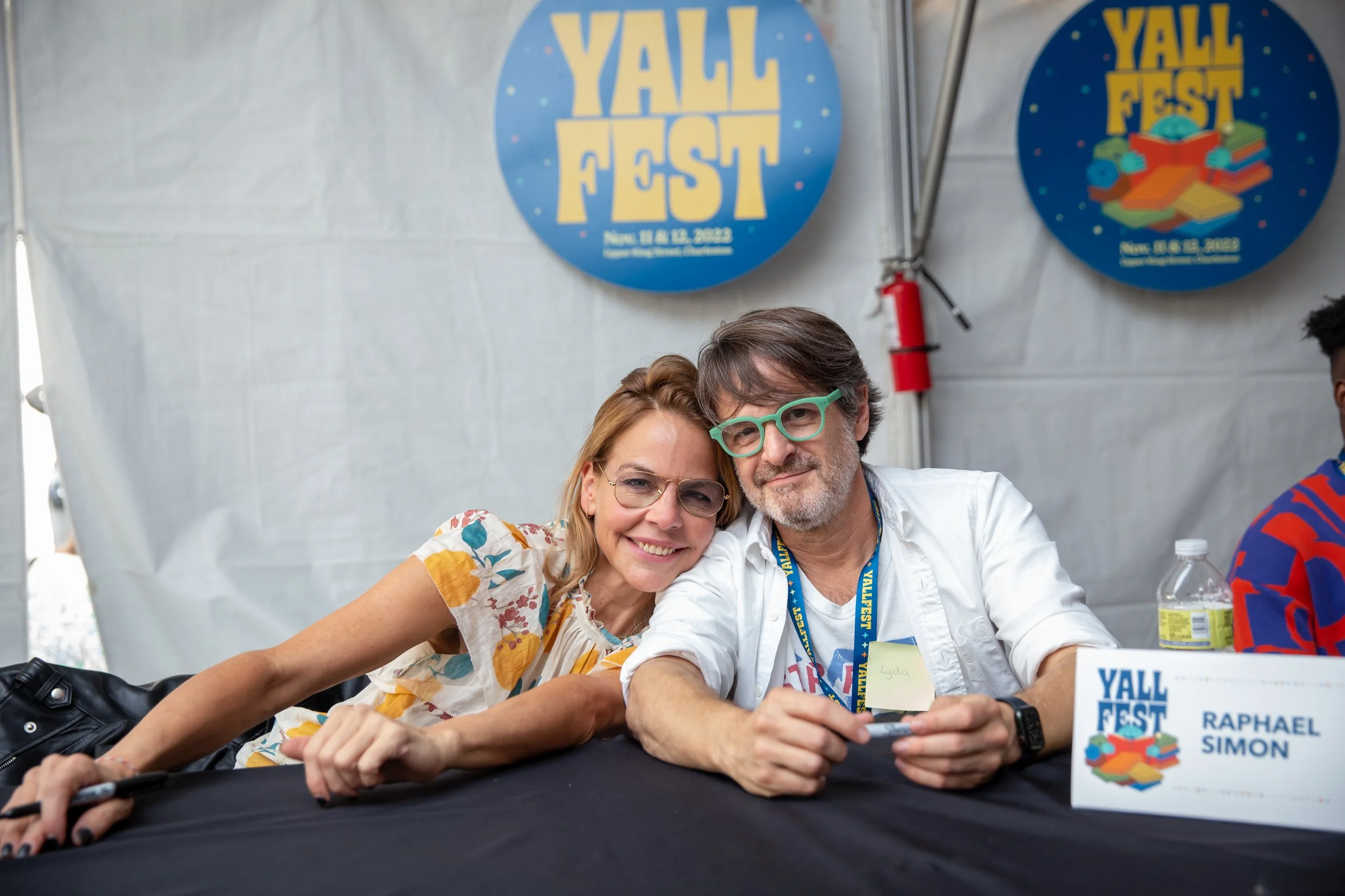 co-founder Margaret Stohl and author Raphael Simon
