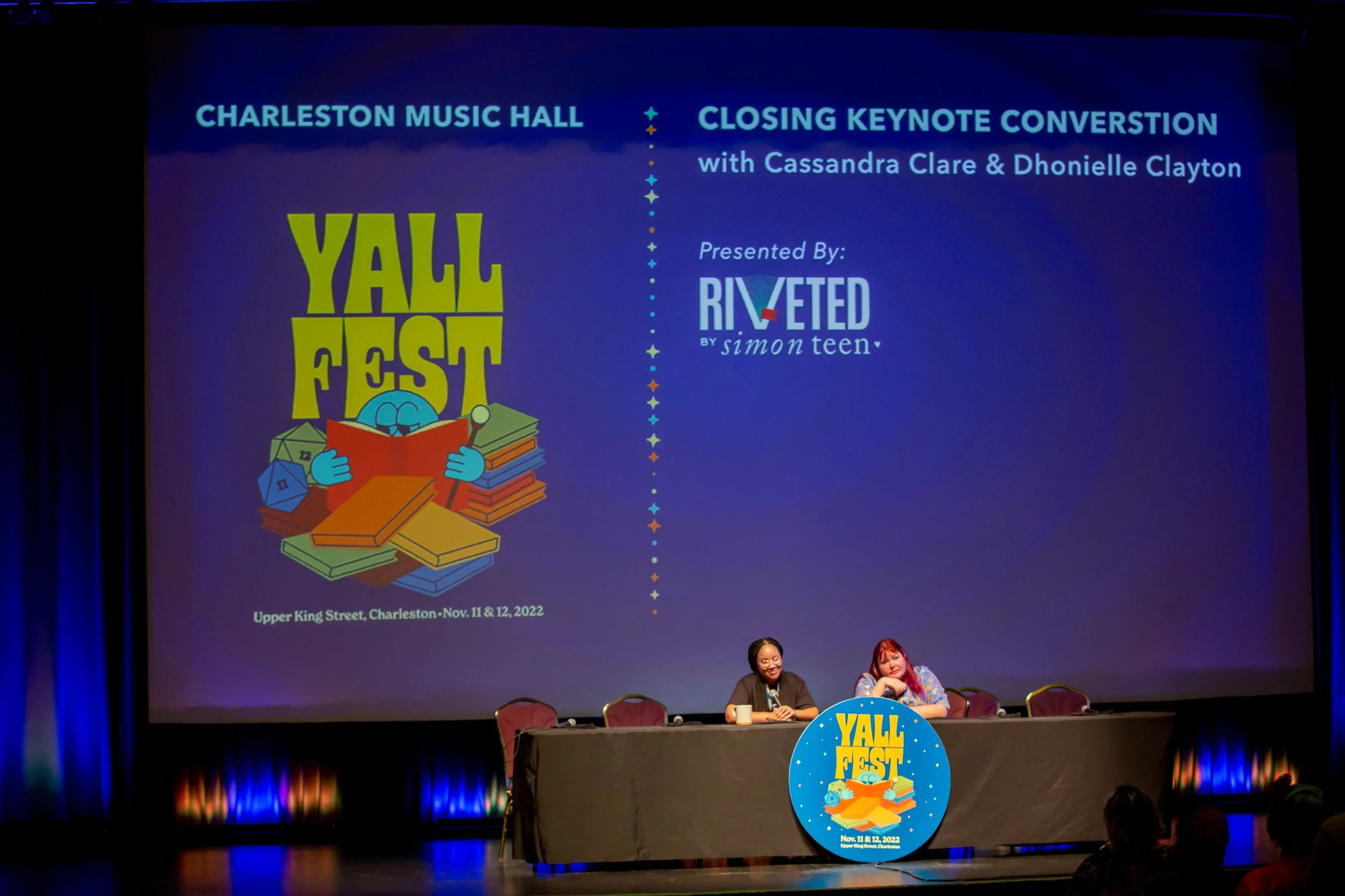 Keynote authors Dhonielle Clayton and Cassandra Clare