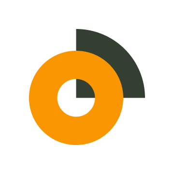 Geometric drawing of an outline square with sections divided by vertical, horizontal, and half circle lines.