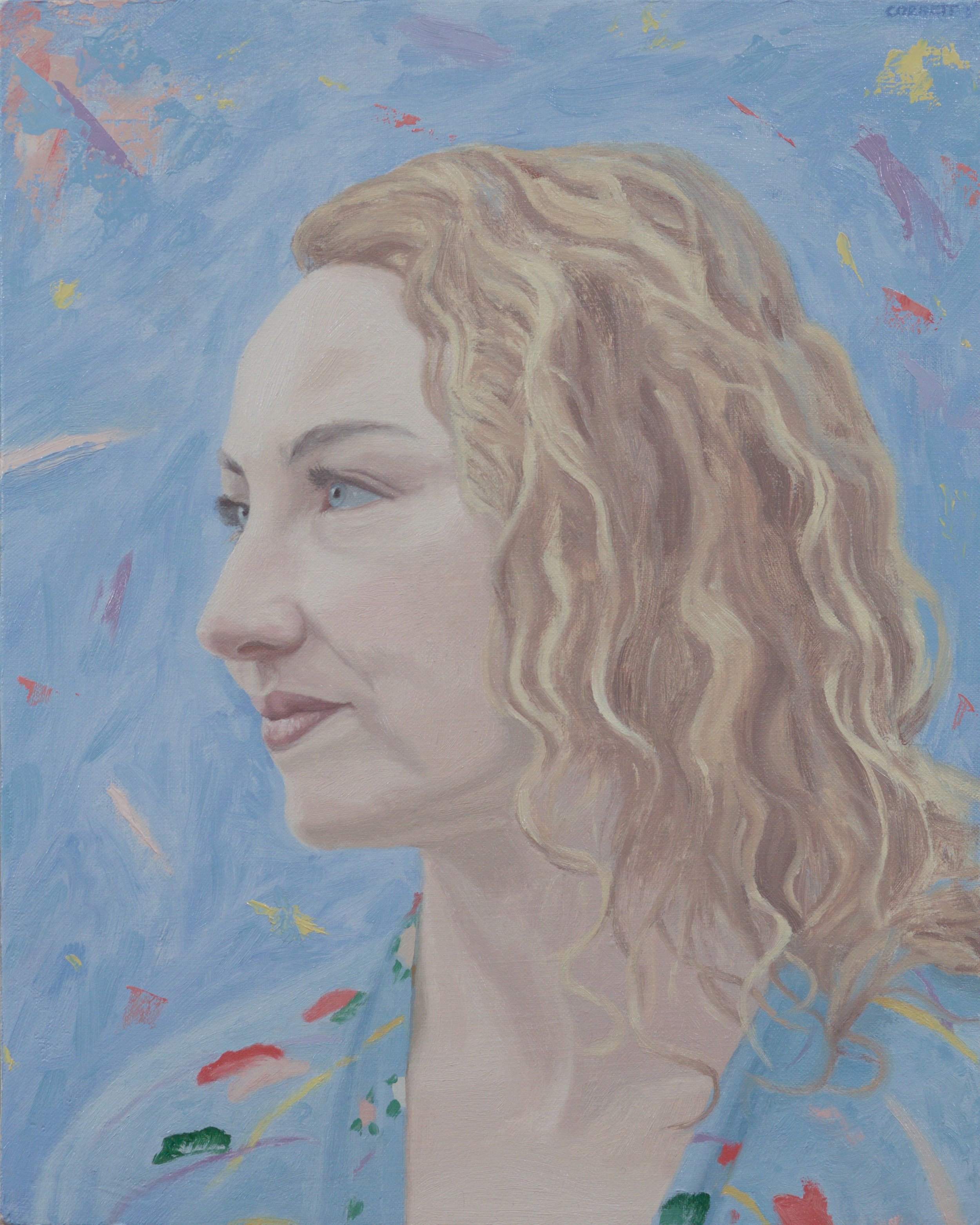 Doctor Jennifer Mackinnon Krems, 2026. Oil on linen, 15"x12"