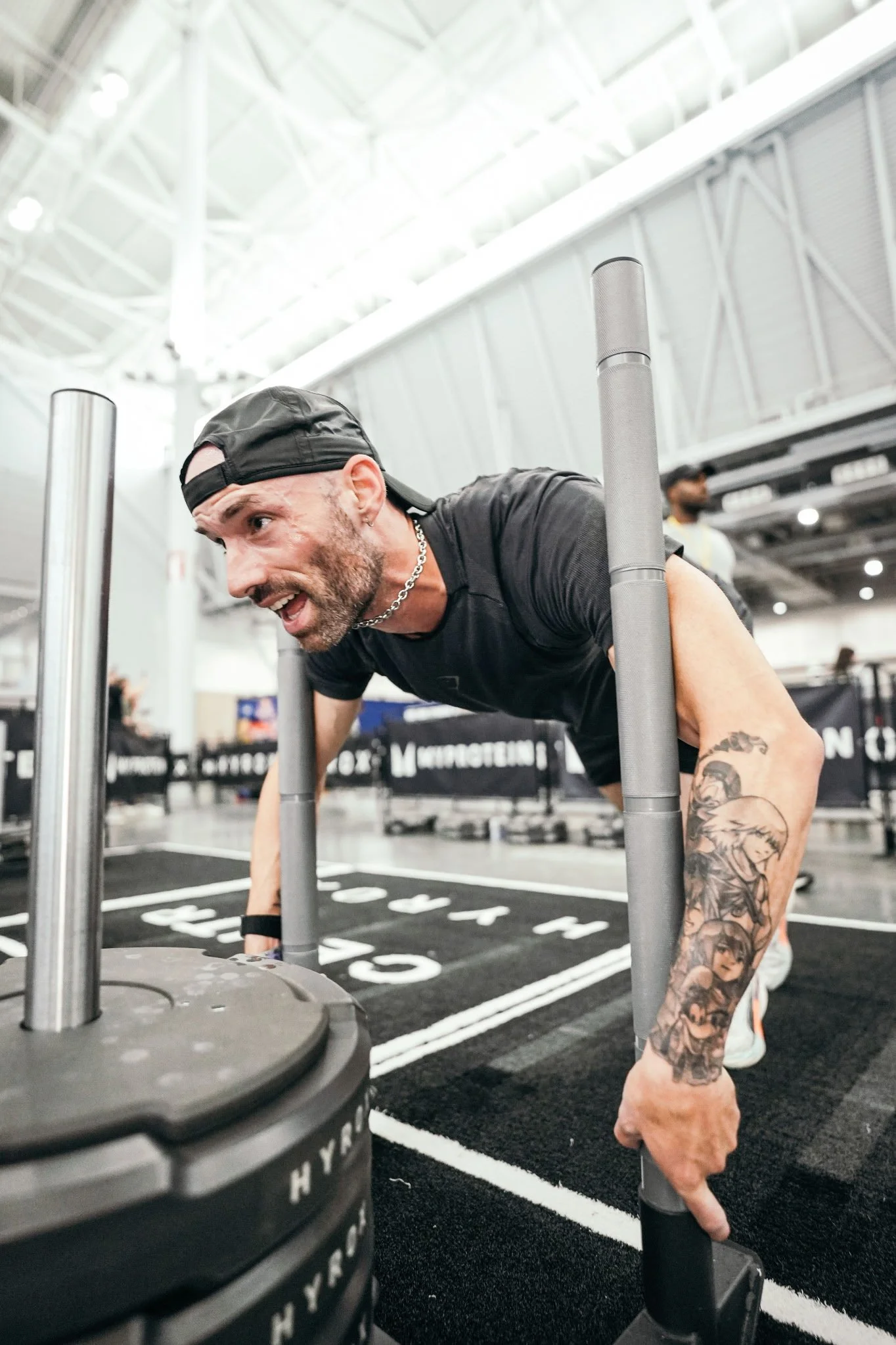 Athletes training in The Lab at Moses Fitness, the South Shore’s HYROX hub.