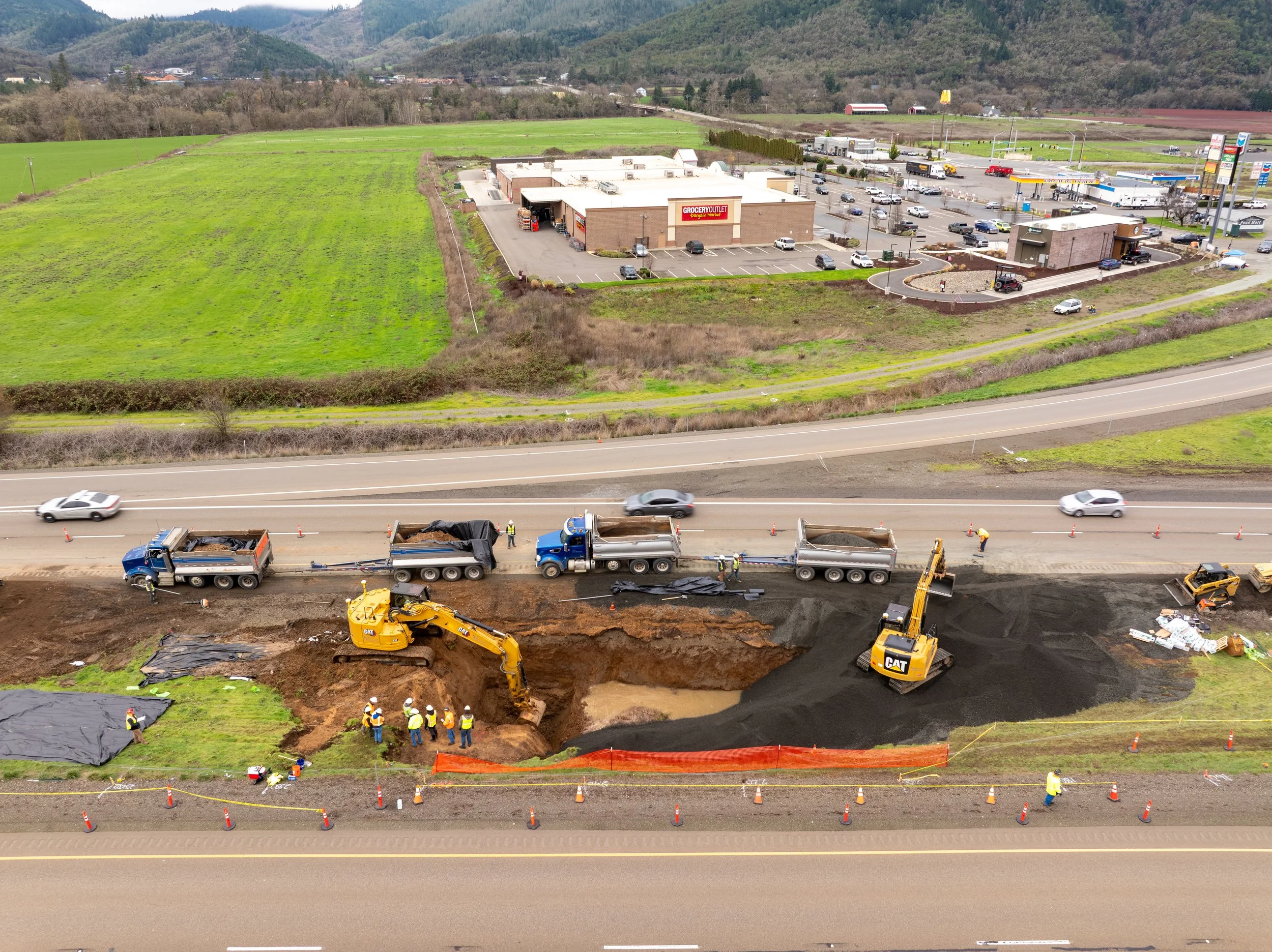 I-5 South Bound Tanker Spill Cleanup 