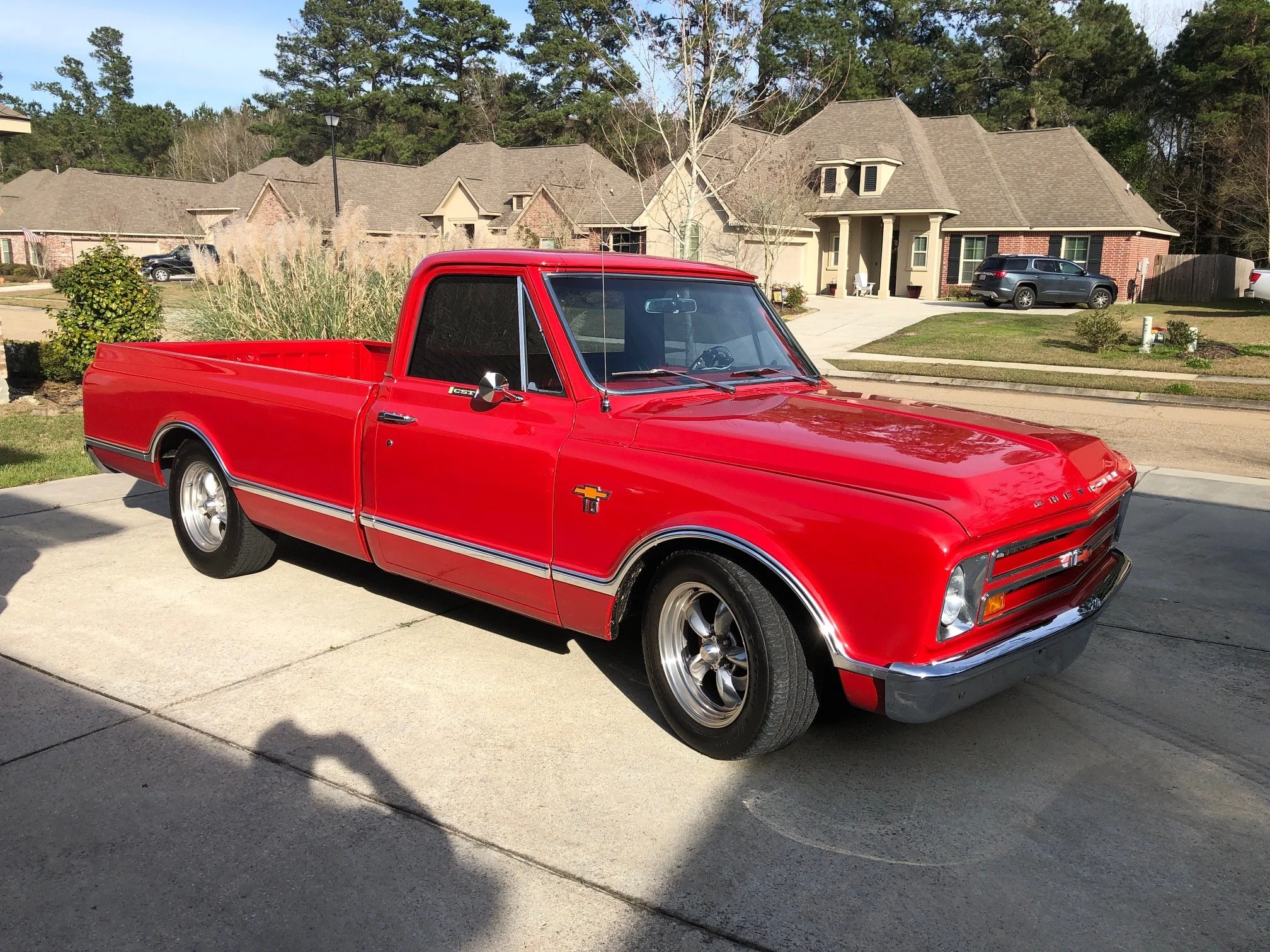 67 chevy truck with complete buddy buddy bucket