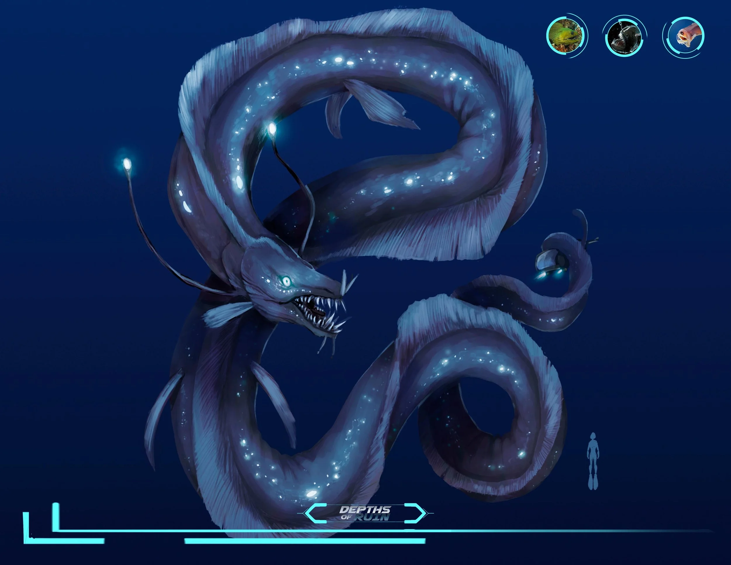 Deep Dark Sea Serpent