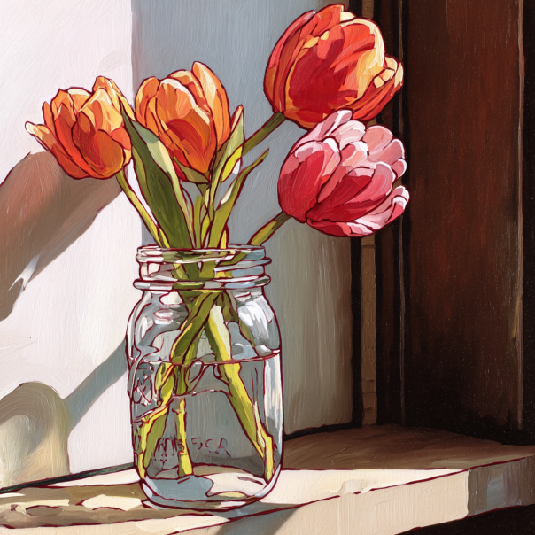 Sunlit Tulips