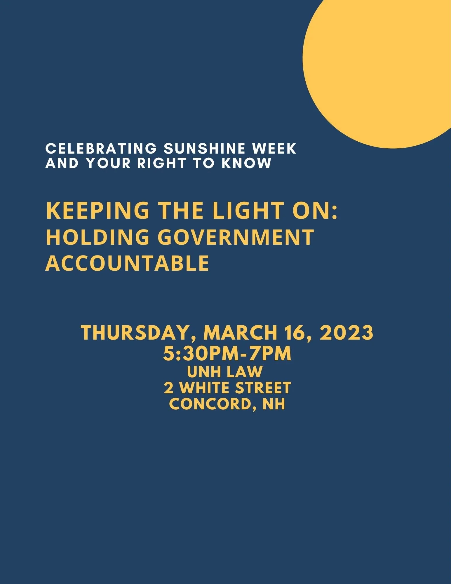 Celebrate Sunshine Week & Government Transparency