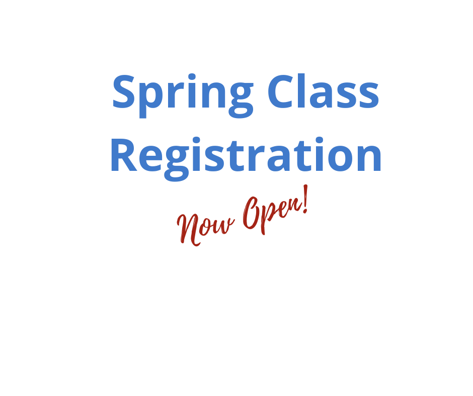 Spring Class registration now open!