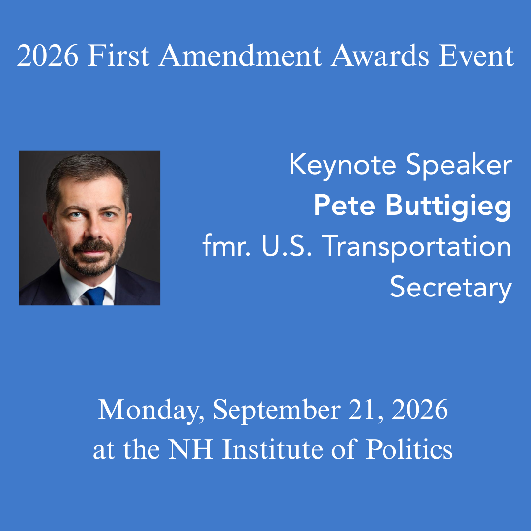Pete Buttigieg to headline the 2026 First Amendment Awards Event