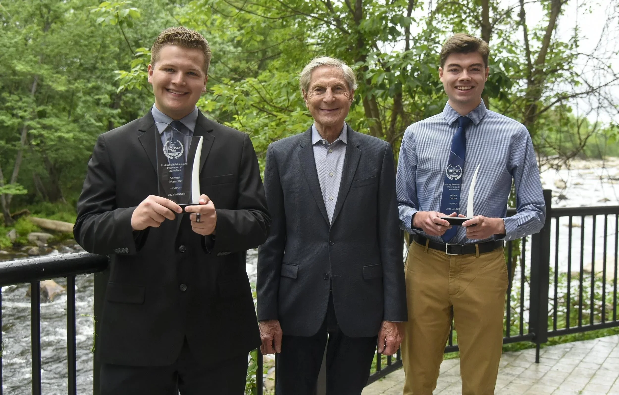 Samuel Marcotte and Aiden Barker,  2023 Winners of the Brodsky Prize