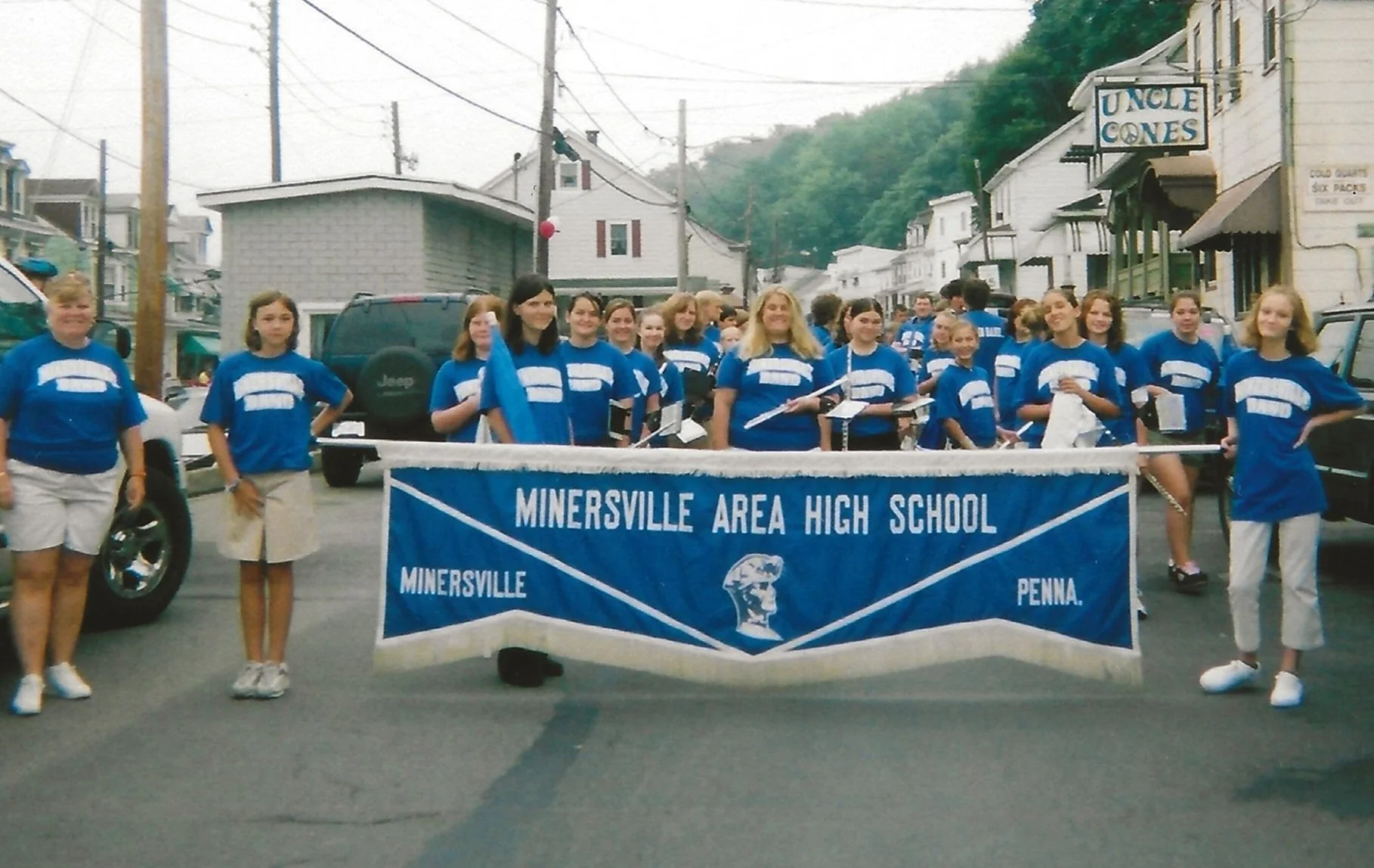 Minersville High School Band at Minersville 175th Parade 08-26-06
