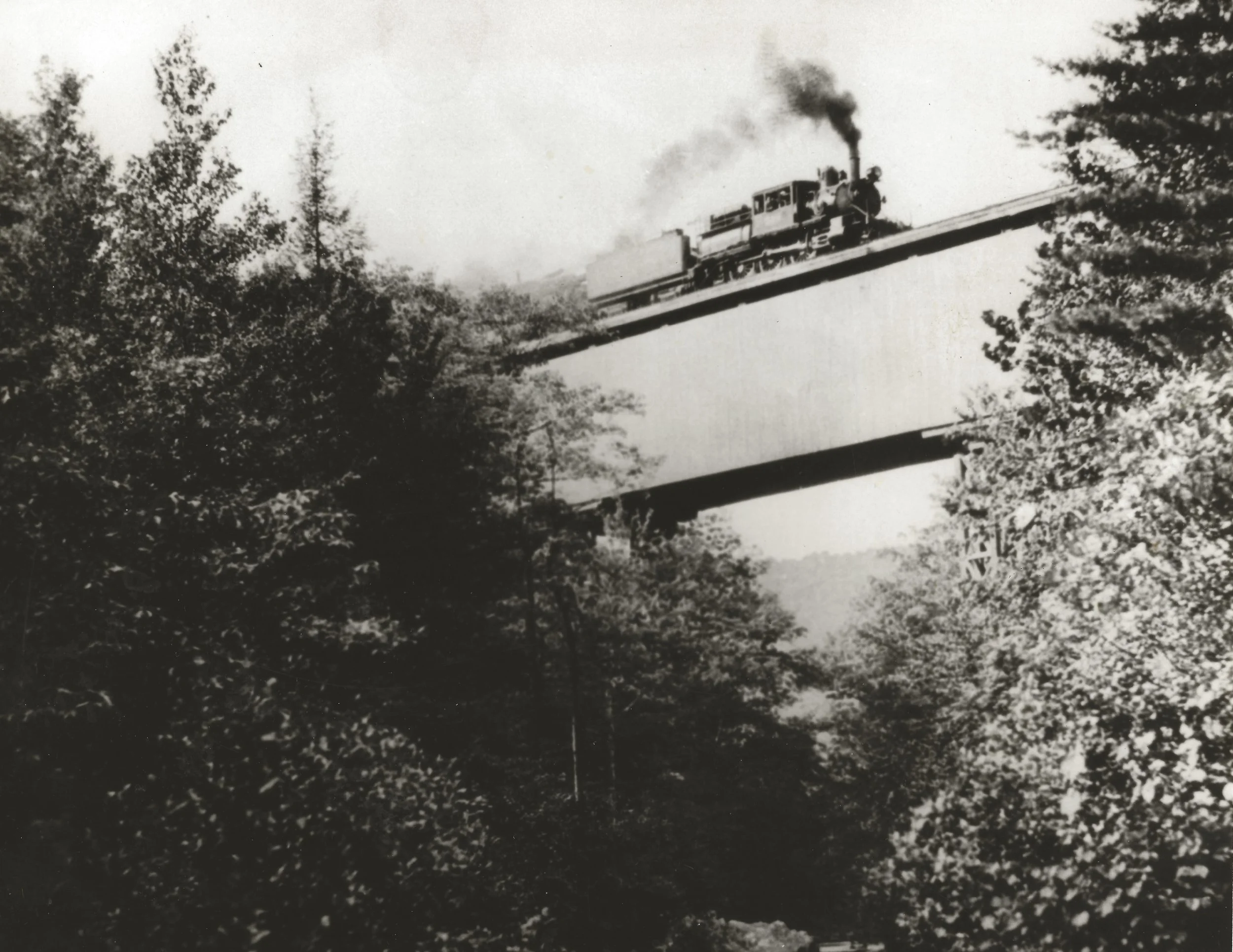 Train on Trestle, undated (Ernest H. Bretz Photo)