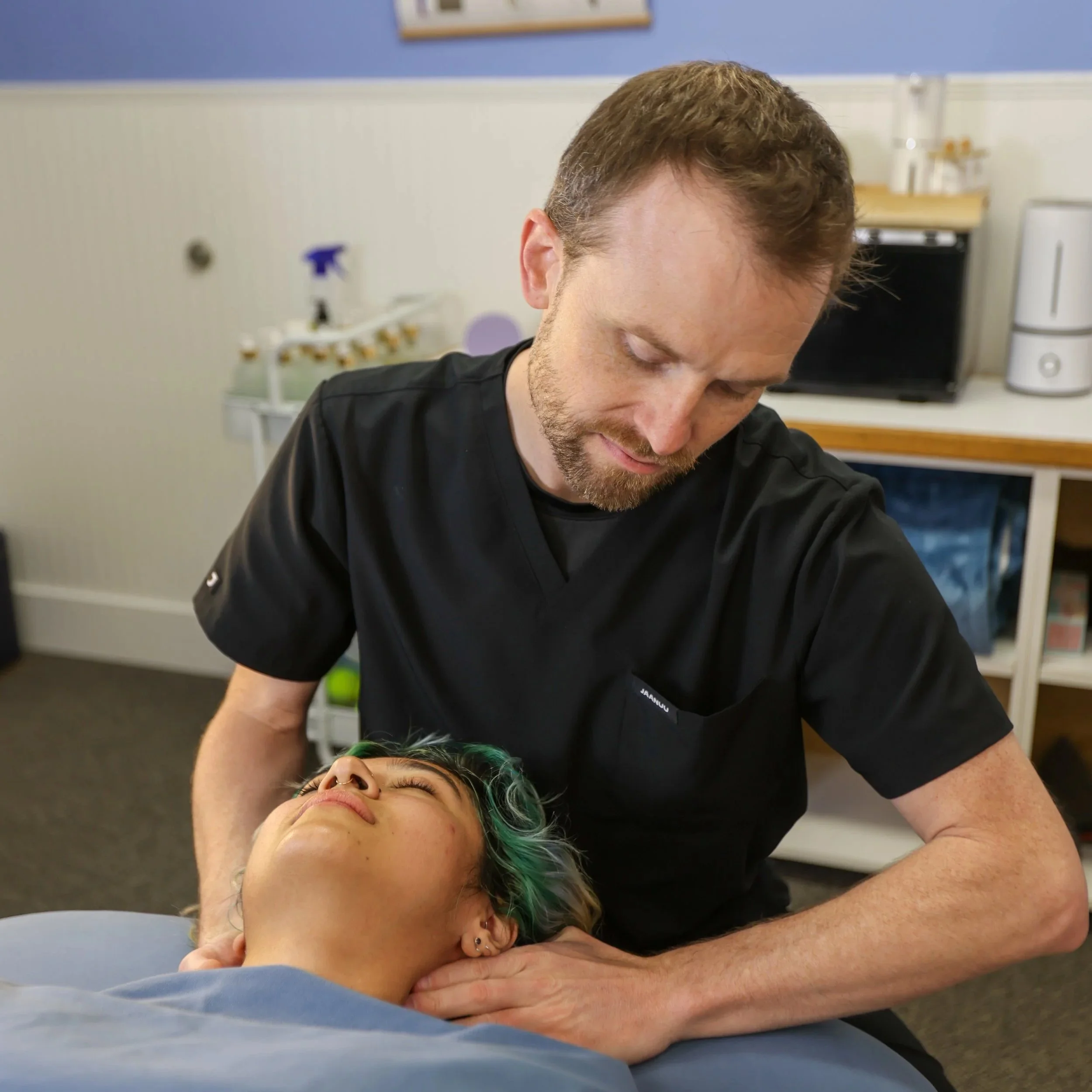 Tom Jacobs, LMT, Massage Therapist, neck massage
