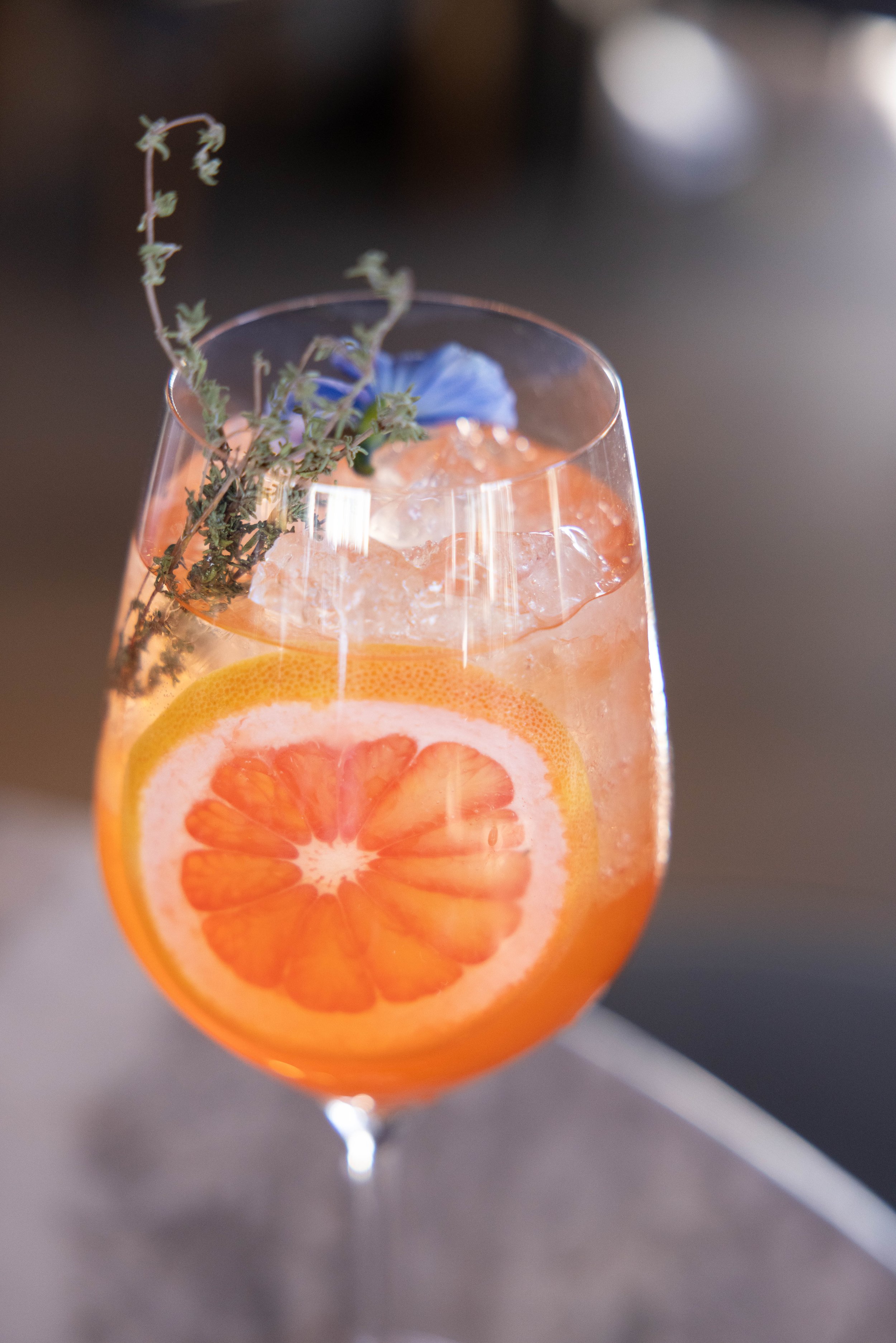 Cocktail inside Wolf by Vanderpump Scottsdale.