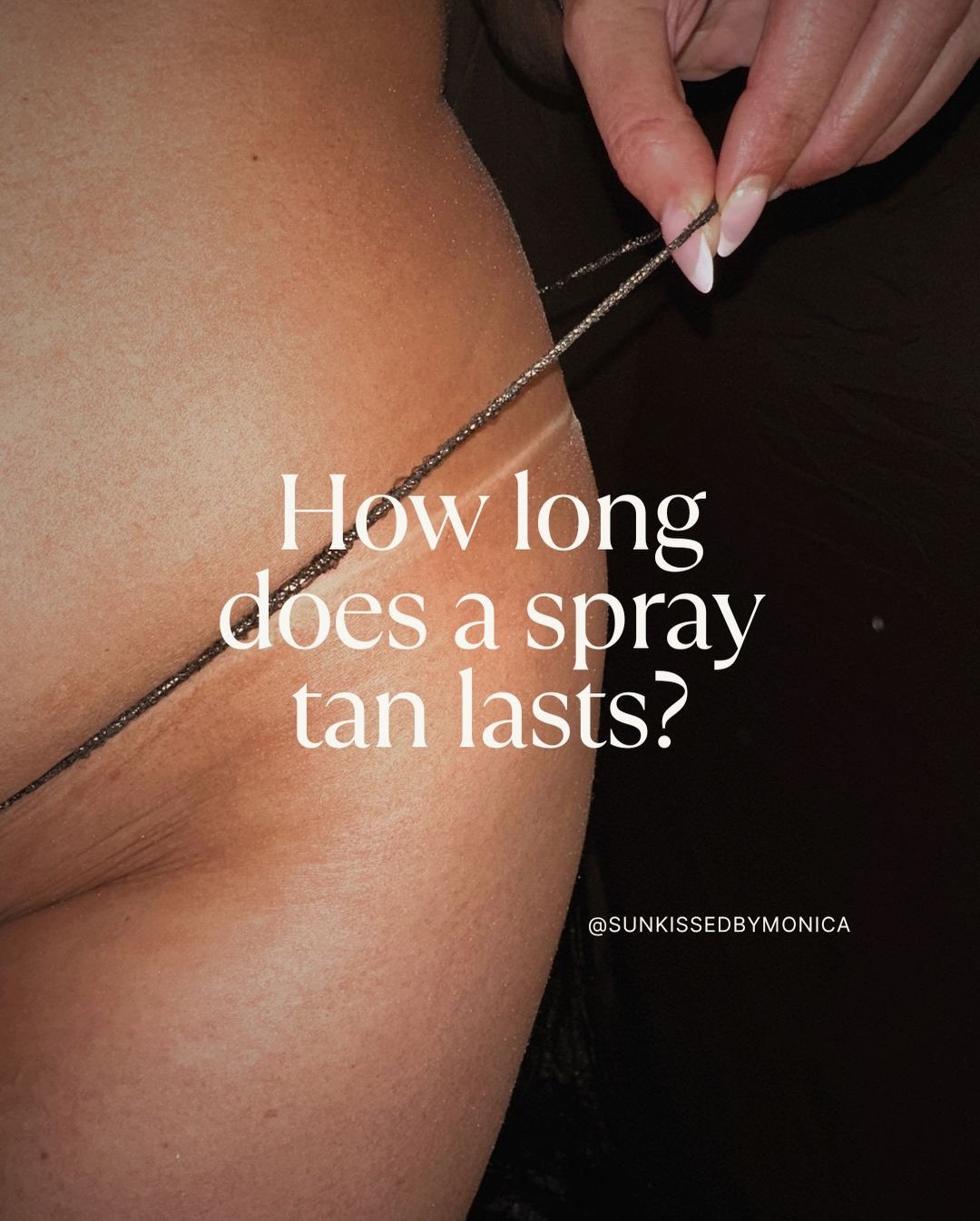 Spray Tans are meant to last up to 7 days or even longer depending how well you take care of it. Here are some helpful tips to help you. 

#sugarlandtx #mobilespraytanartist #houston