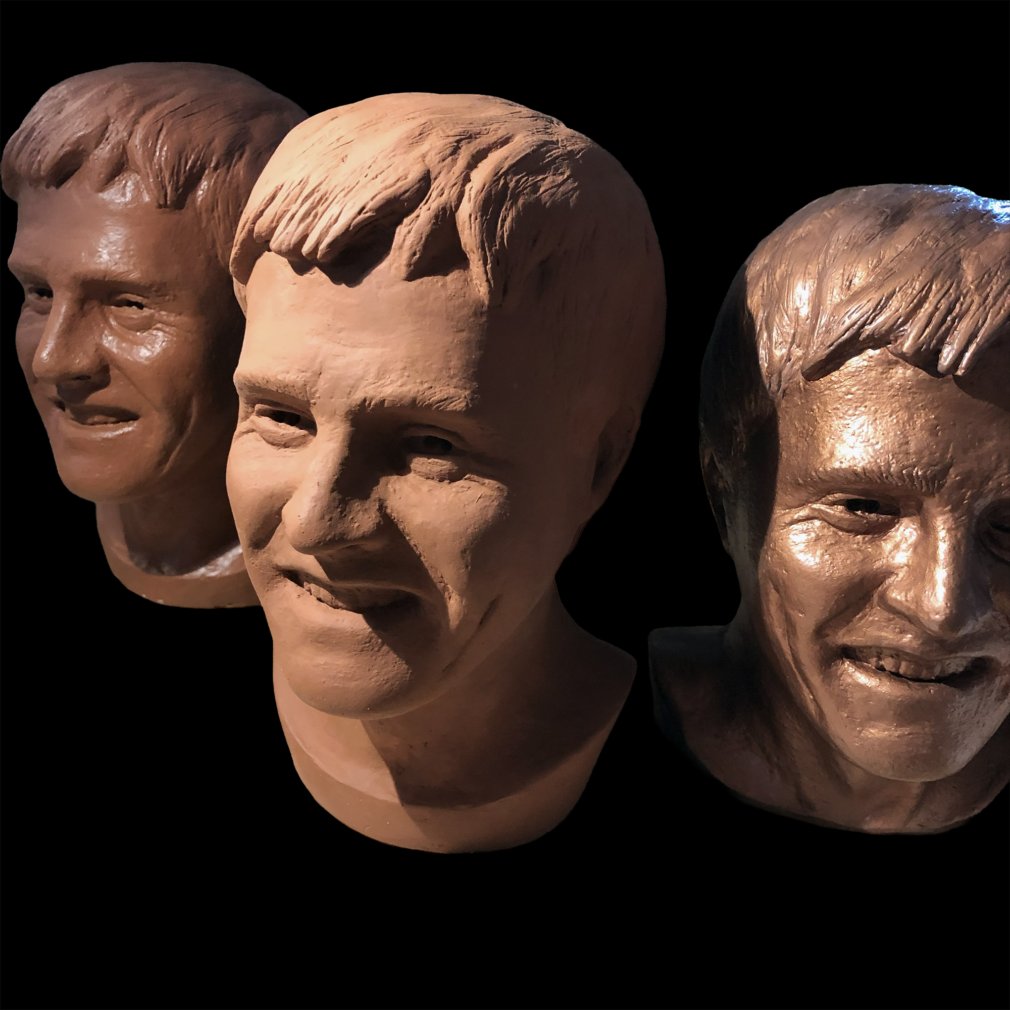 Mark (painted hydrocal castings, terracotta maquette)