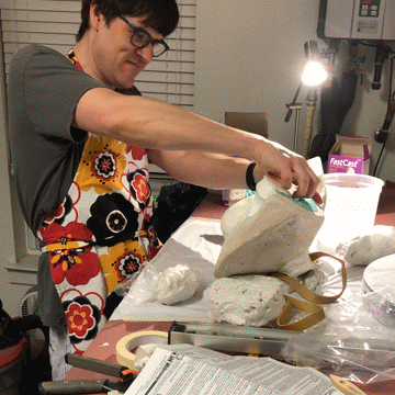 The joy of de-molding the first casting!