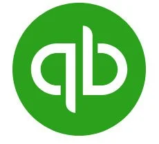 Green circle with white 'qb' logo inside