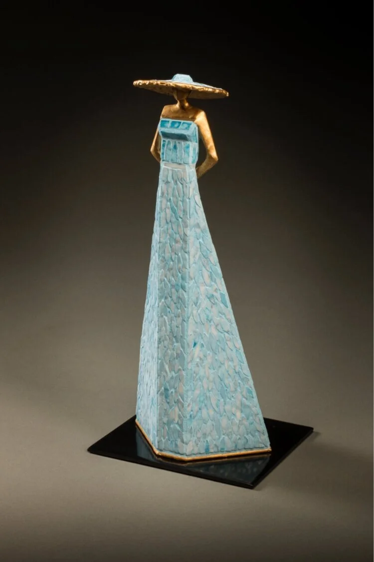 My Girl
17”H x 8”W x 7”D
Welded steel, bronze & stained glass 
(SOLD)