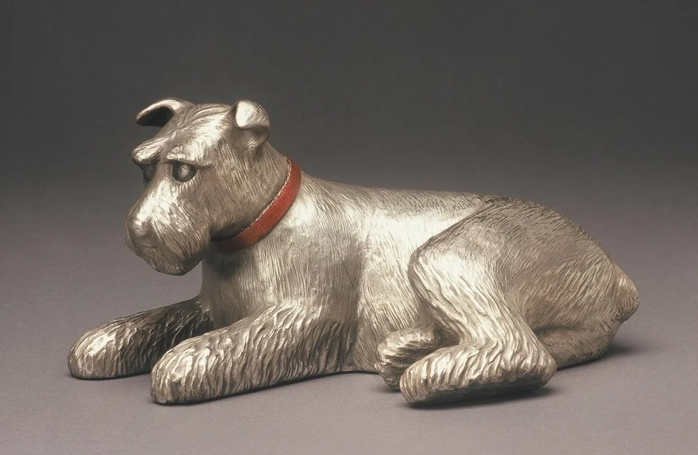 Reclining Schnauzer
6”H x 11.5”D x 8”W
Bronze edition of 25 
(2 REMAIN)