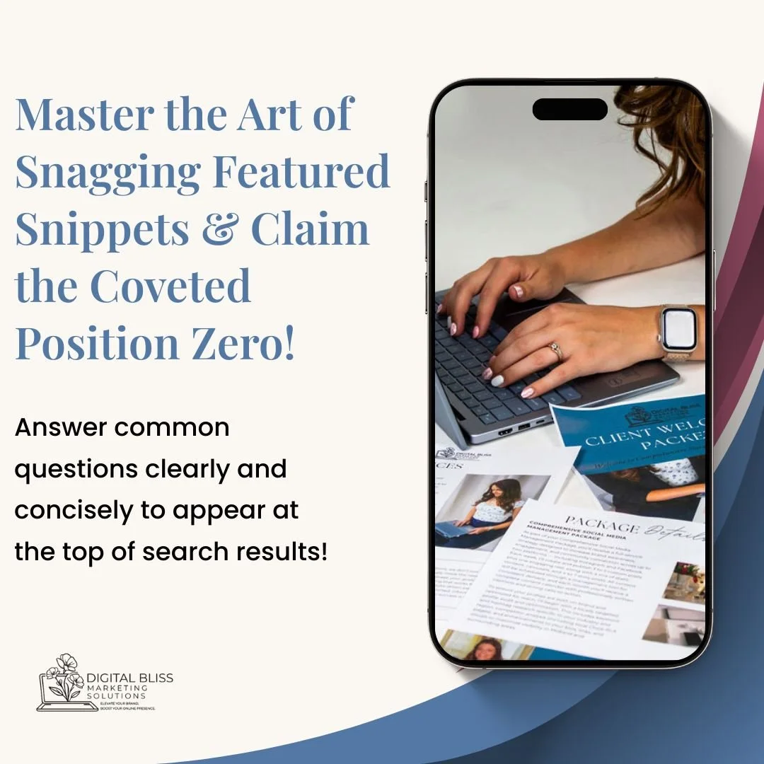 If you want immediate visibility, target Featured Snippets. Simple tweaks can push you above Position 1&mdash;literally 😝 

#MidlandTx #westtexas #LocalSEOGlowUp #DigitalBliss #Contentthatclicks #SEO #audit #Keywordresearch #marketing #websiteoptimi