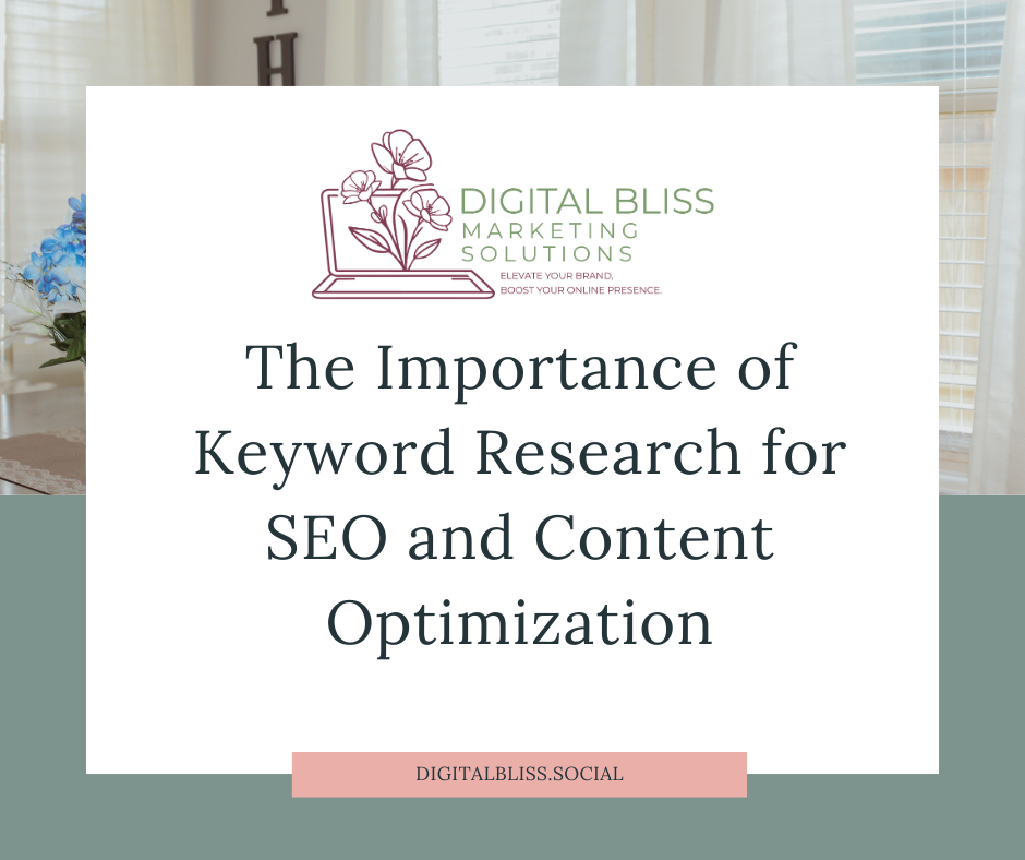 The Importance of Keyword Research for SEO and Content Optimization