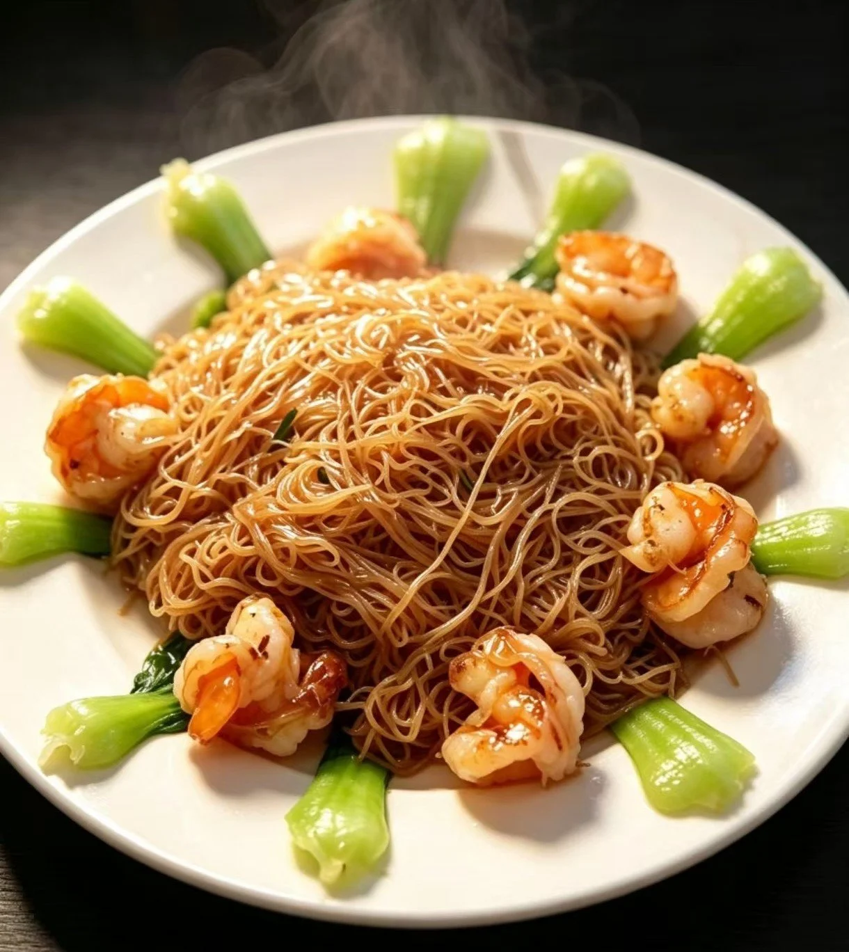 Fried Rice Noodles with Shrimp