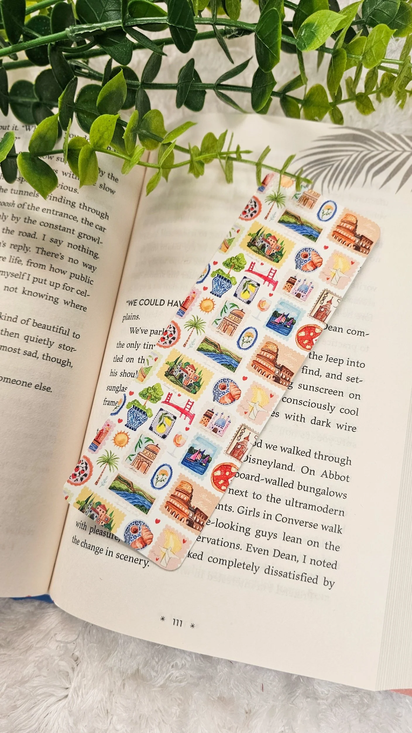 postcard from Europe bookmark