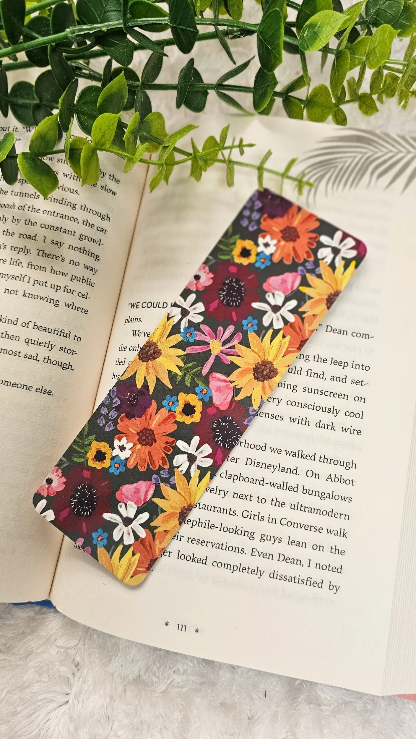 fall wildflower bookmark