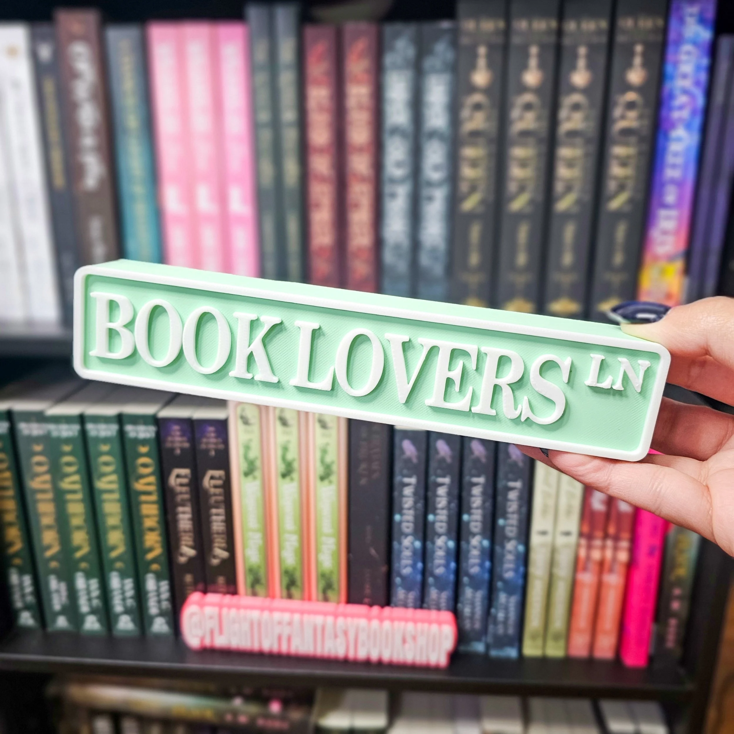 Book Lovers Lane Sign