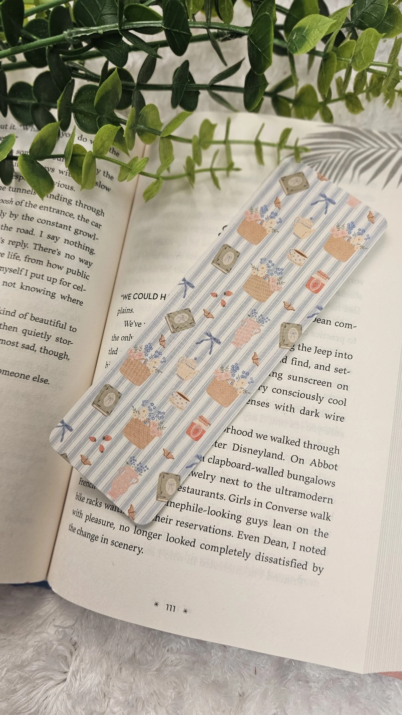 Spring Book Picnic Bookmark
