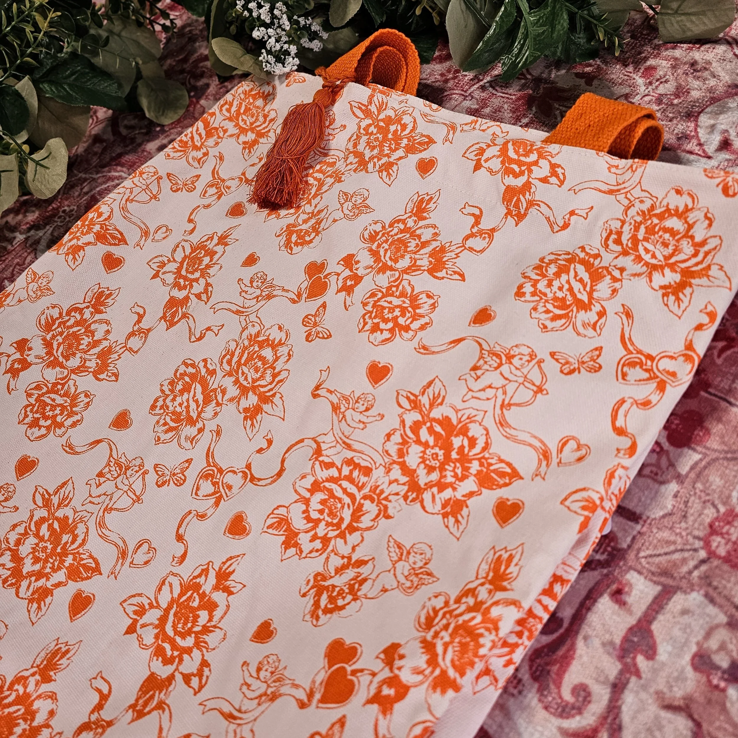 Cupid & Roses Tote Bag