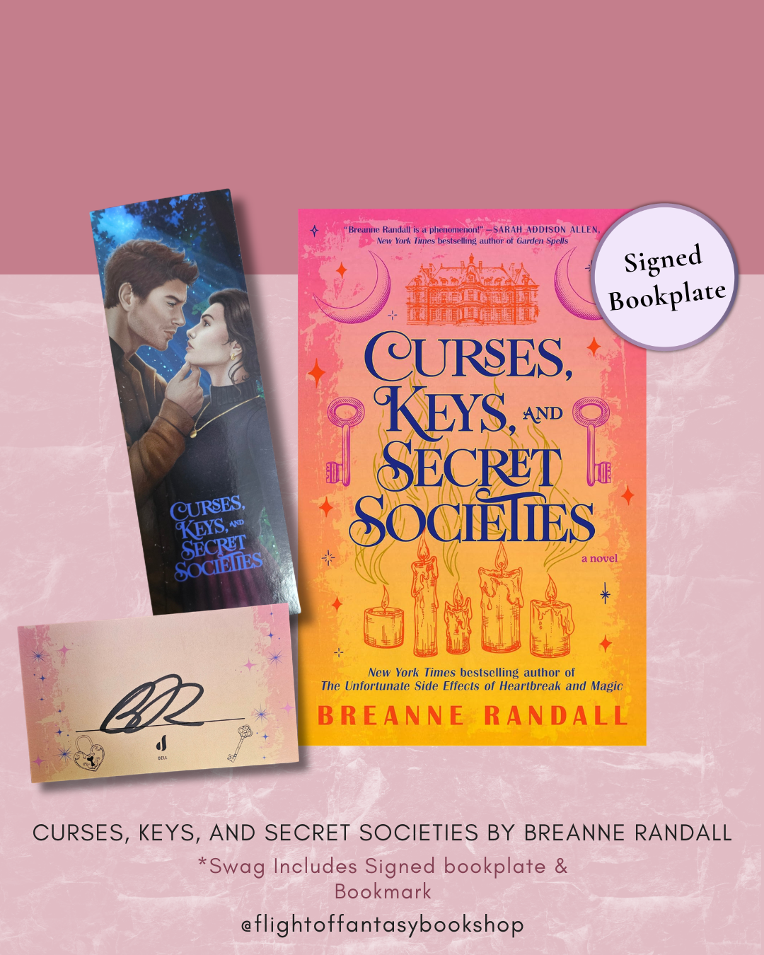 Curses, Keys, and Secret Societies: A Novel - Paperback (Signed)