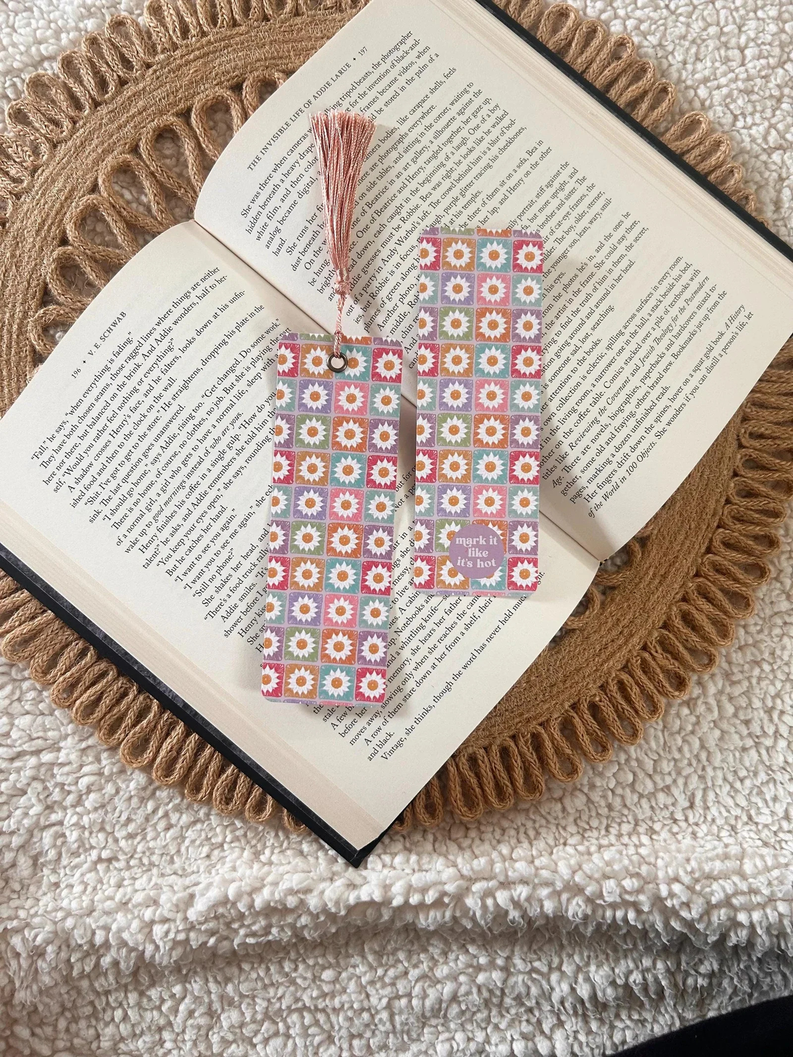 Crochet Squares Bookmark
