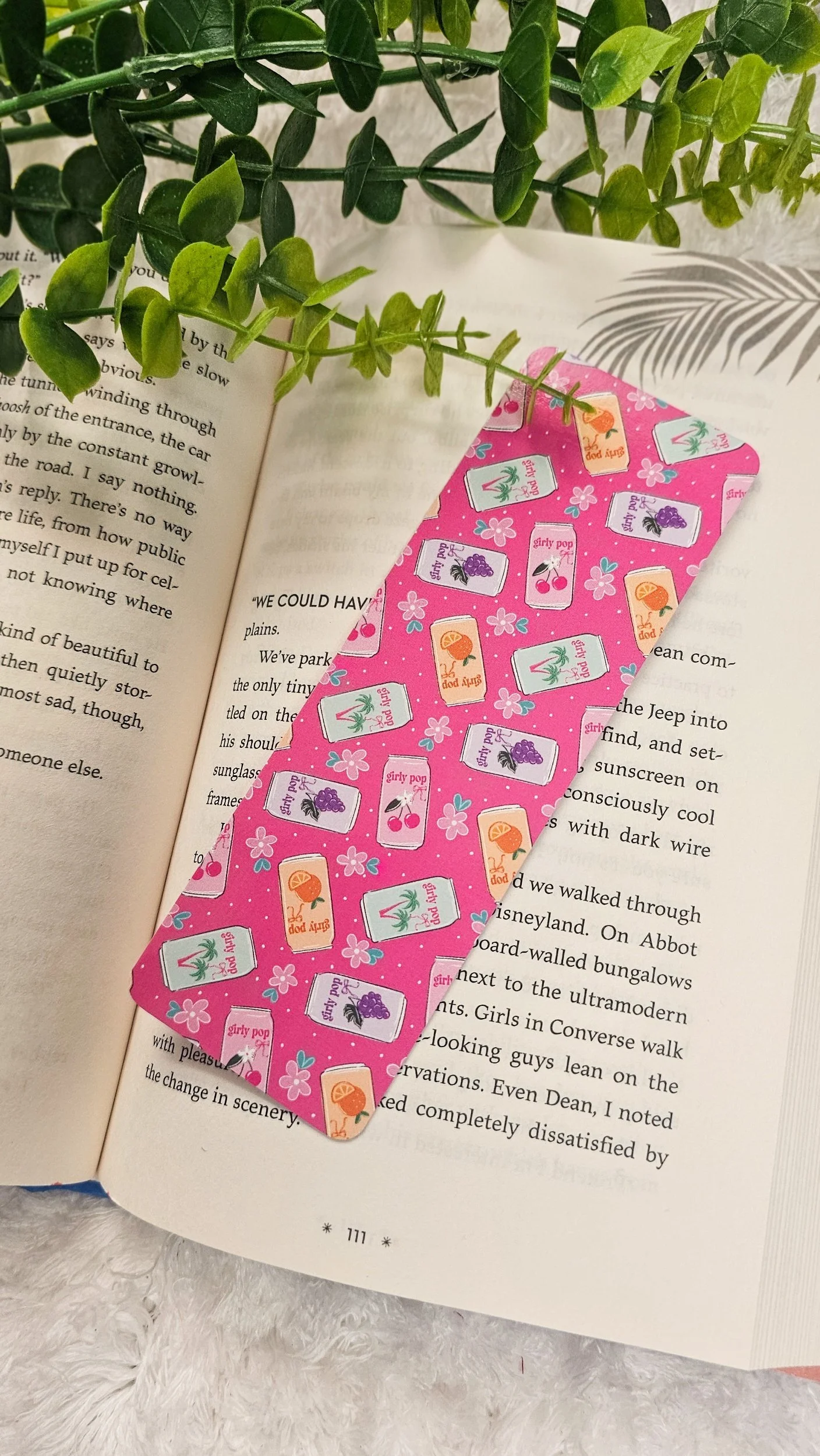 Soda pop bookmark