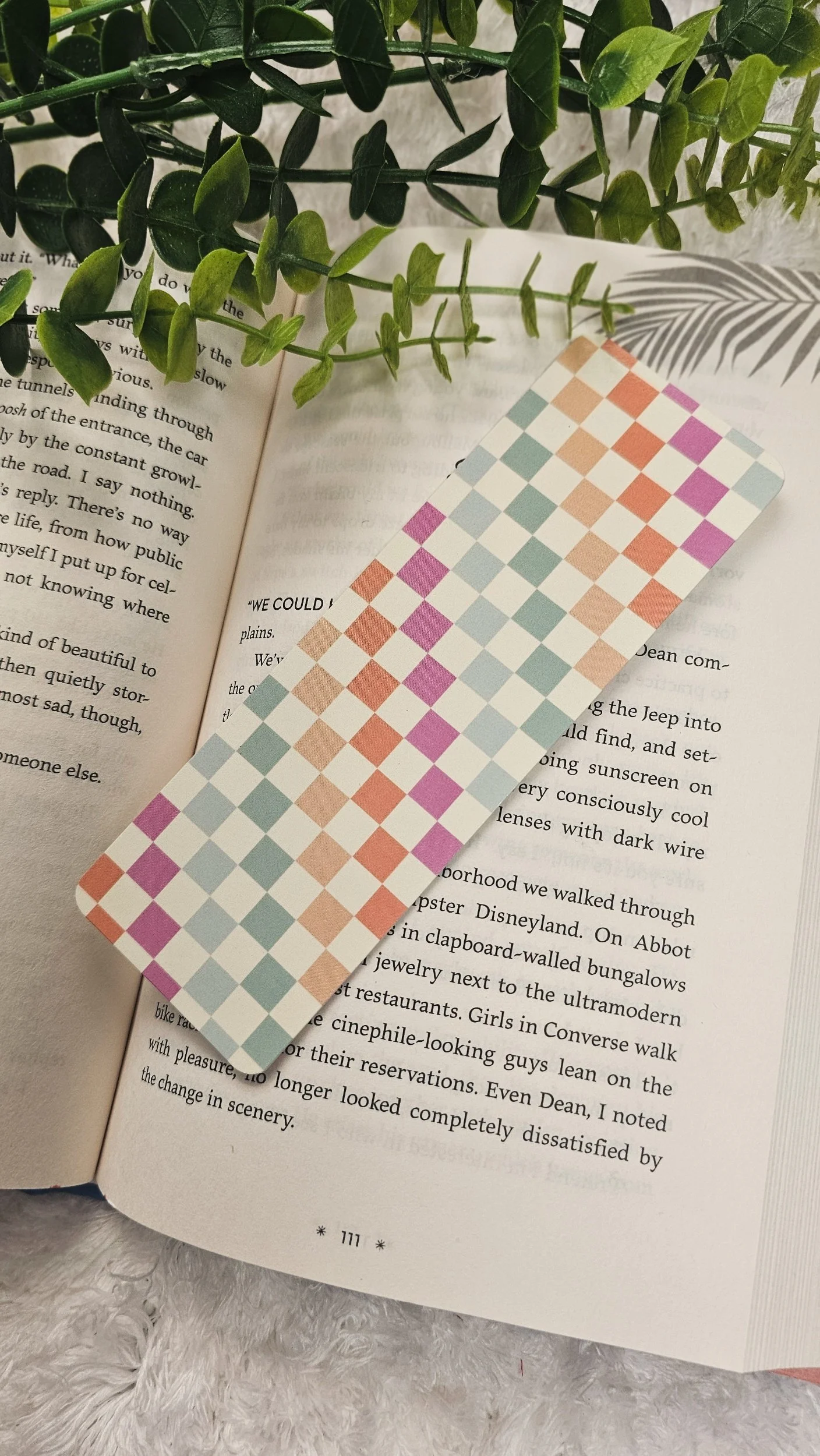 Colorful Checkered Bookmark