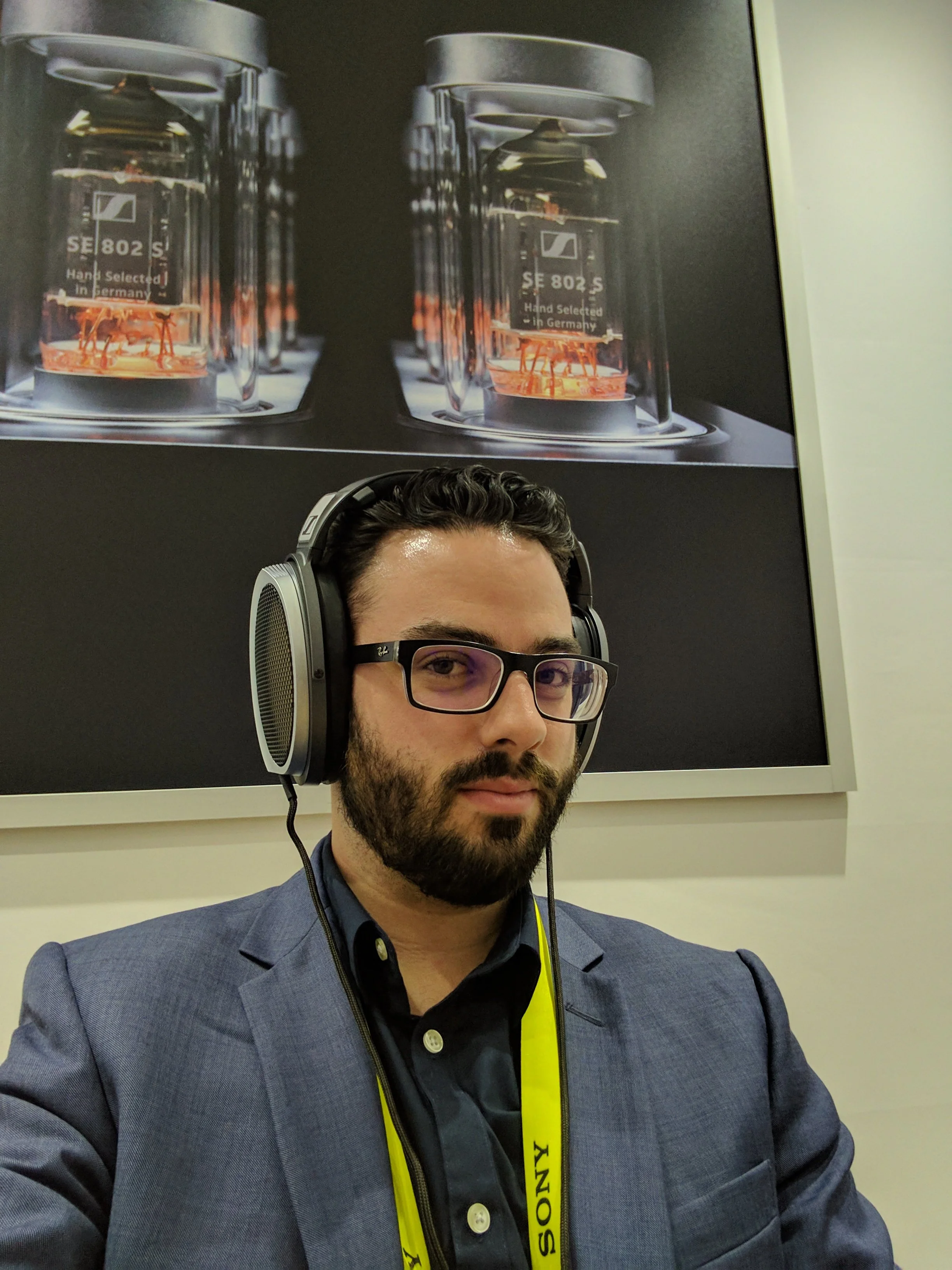Testing gadgets at a Consumer Electronics Show