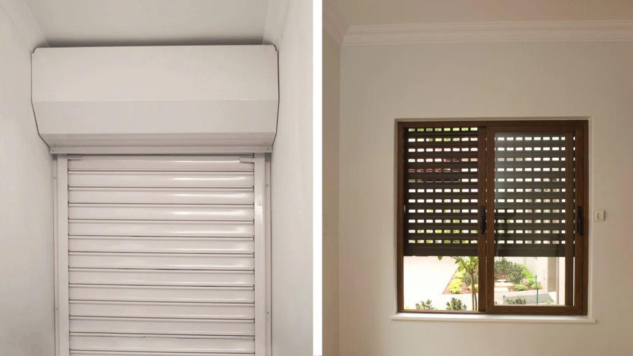 Roller <em>shutters</em> for commercial premises.
