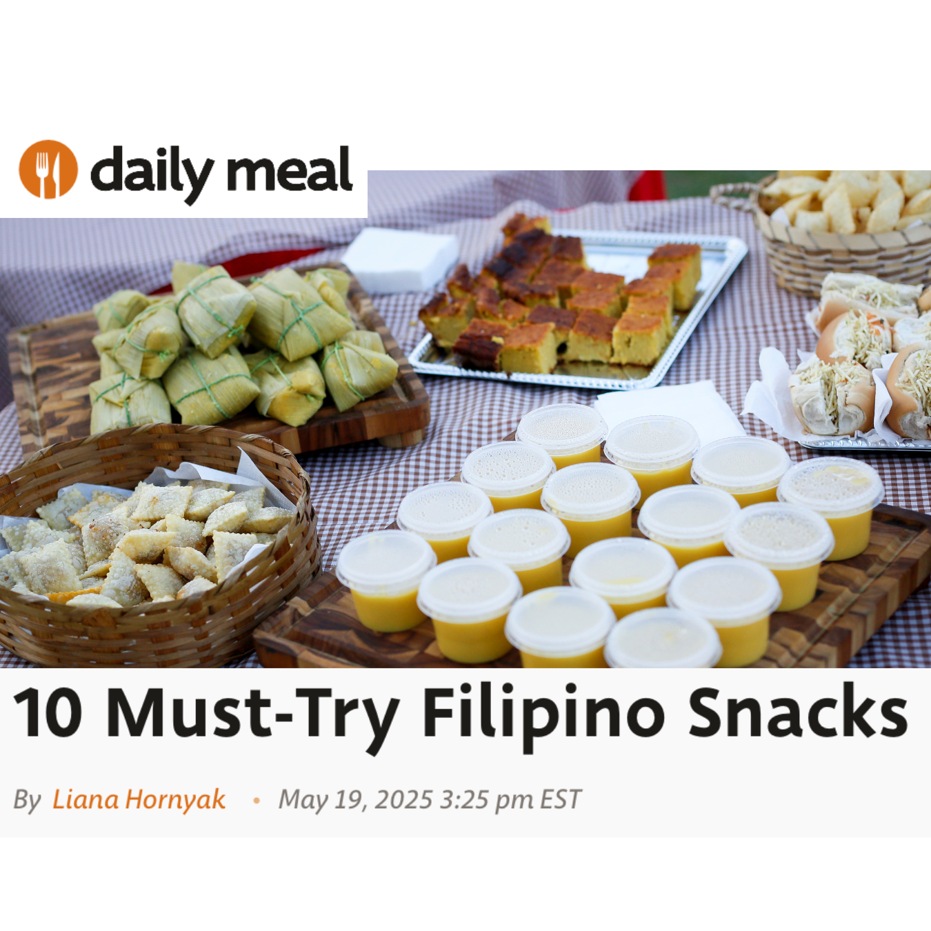 "10 Must-Try Filipino Snacks" editorial feature for the Daily Meal