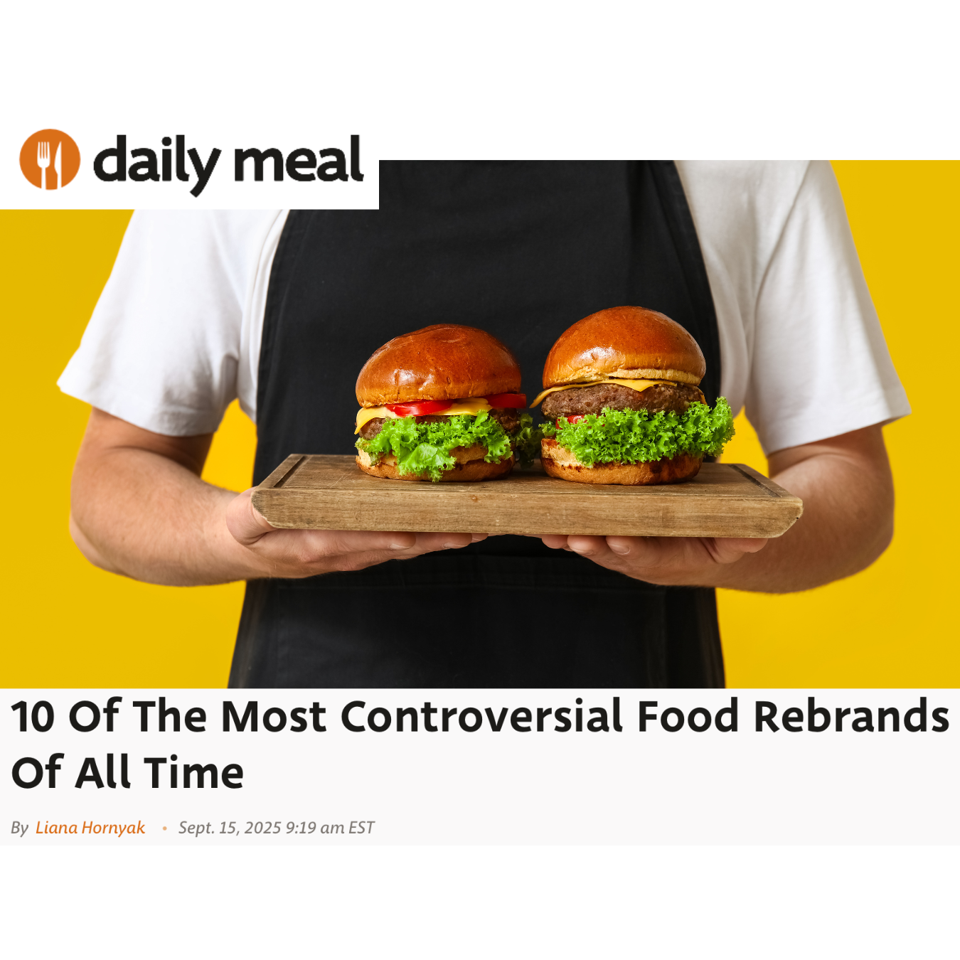 "10 Of The Most Controversial Food Rebrands Of All Time," editorial feature for the Daily Meal