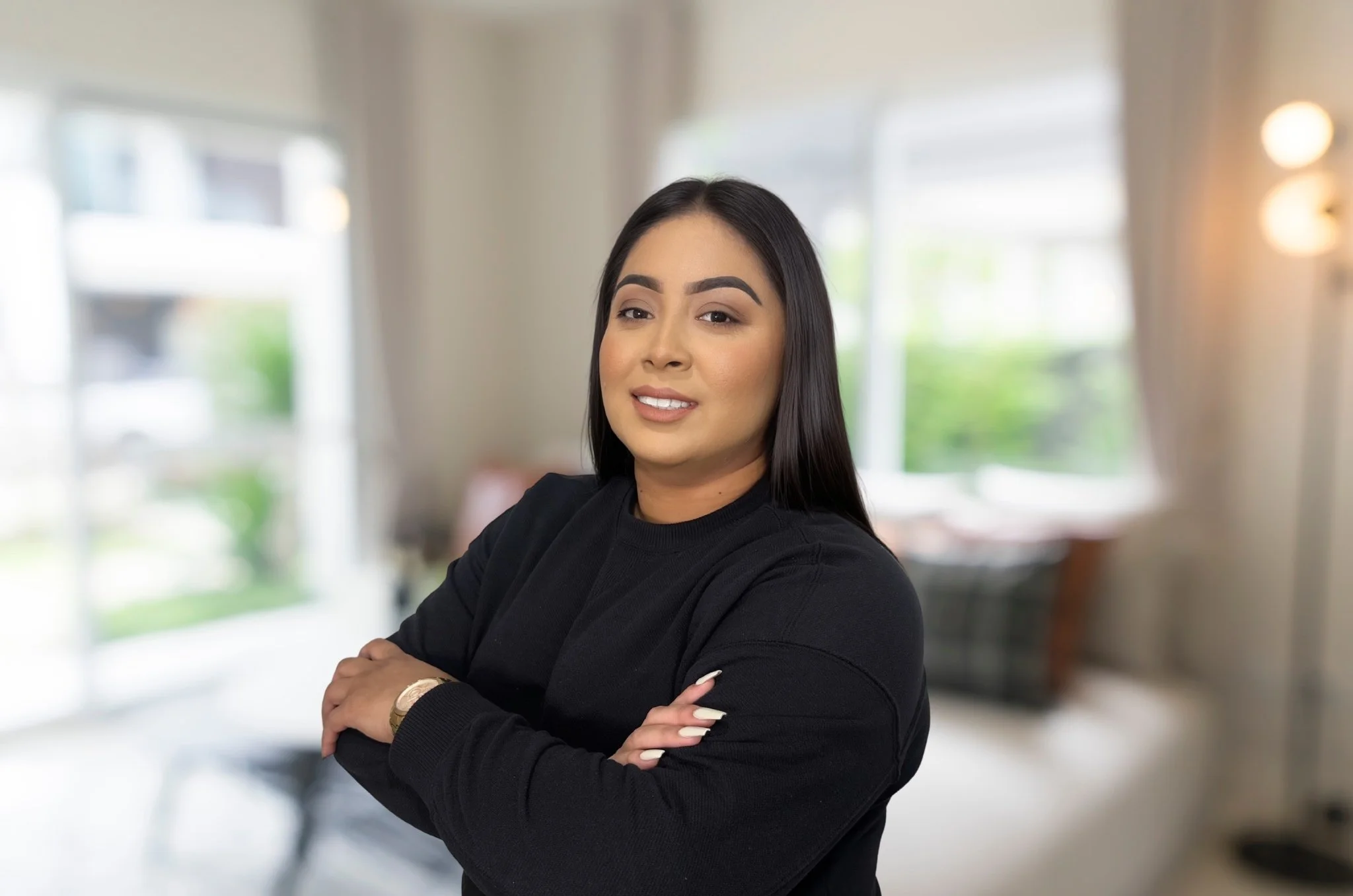 Pamela, friendly Fiesta Homes staff ready to help families buy and sell homes