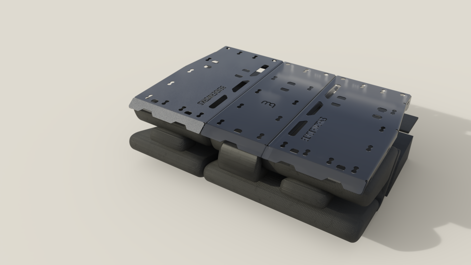 Bronco Leveling Platform (Passenger - Gunmetal Powdercoat)