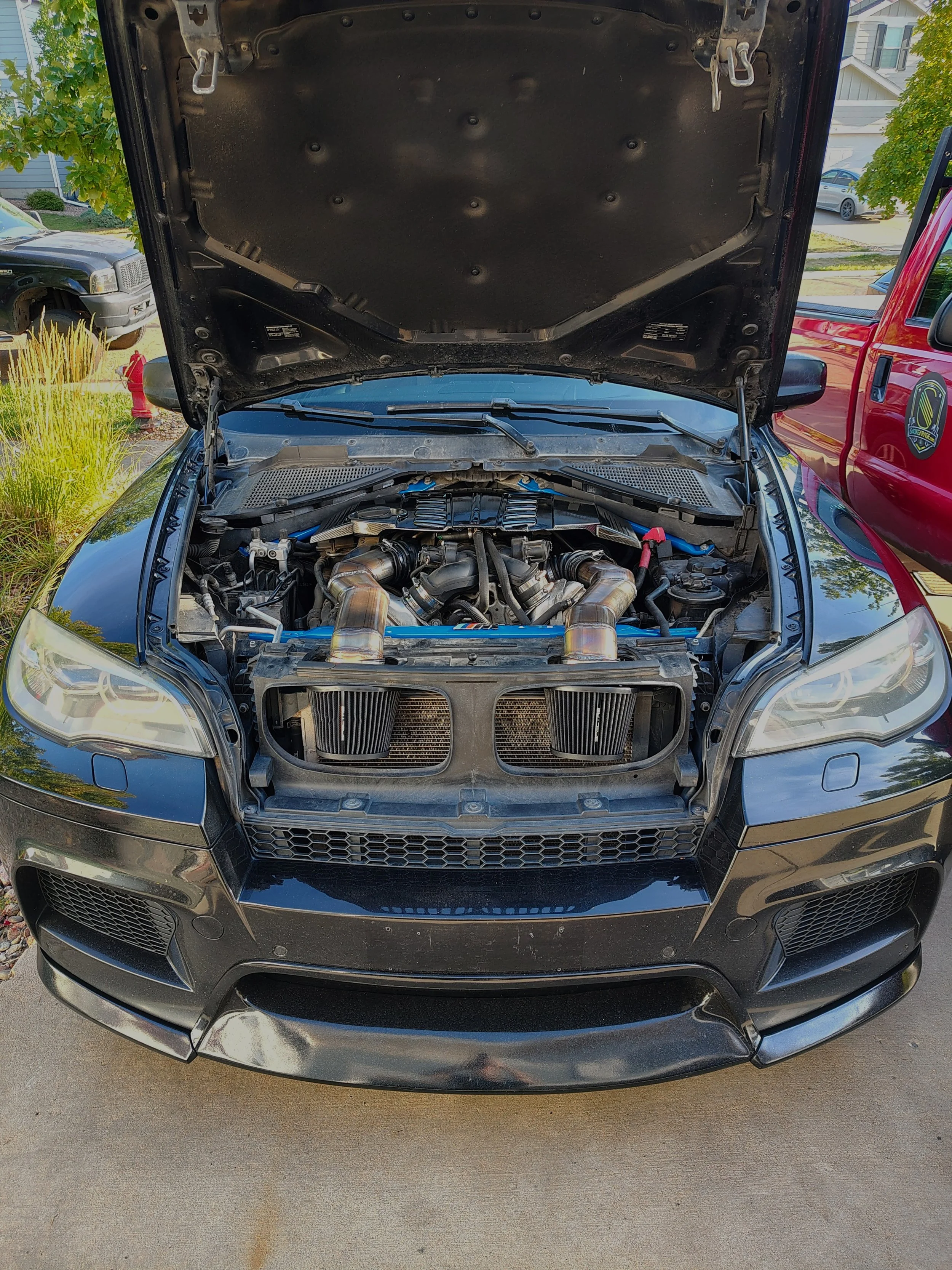 E70 X5M Front Mount Intakes